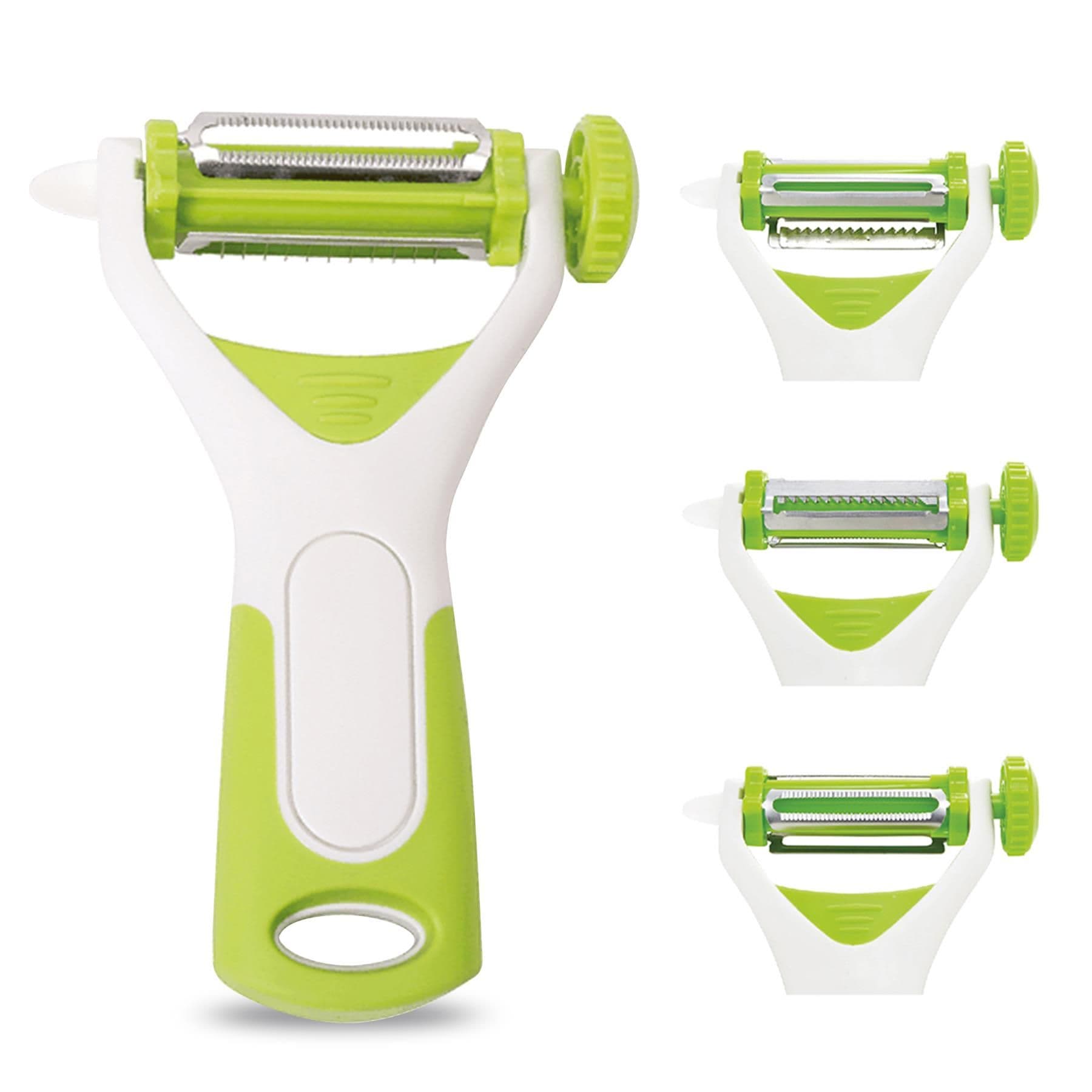 3 1 Functional Peeler Vegetable Straight Serrated Julienne Peeler