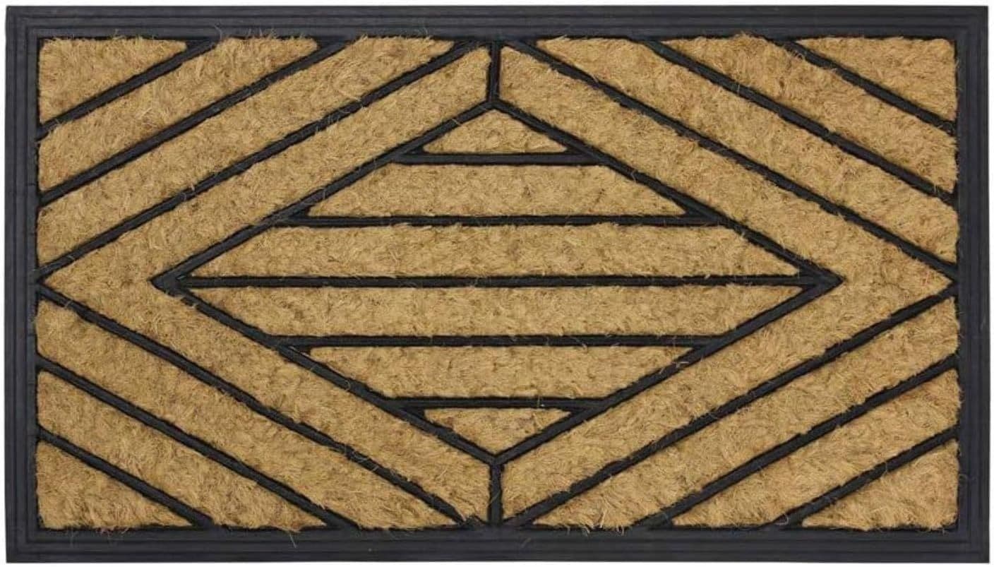 Comfort Coir Rubber Scraper Entrance Door Mat Dirt Trapping Non Slip Mats