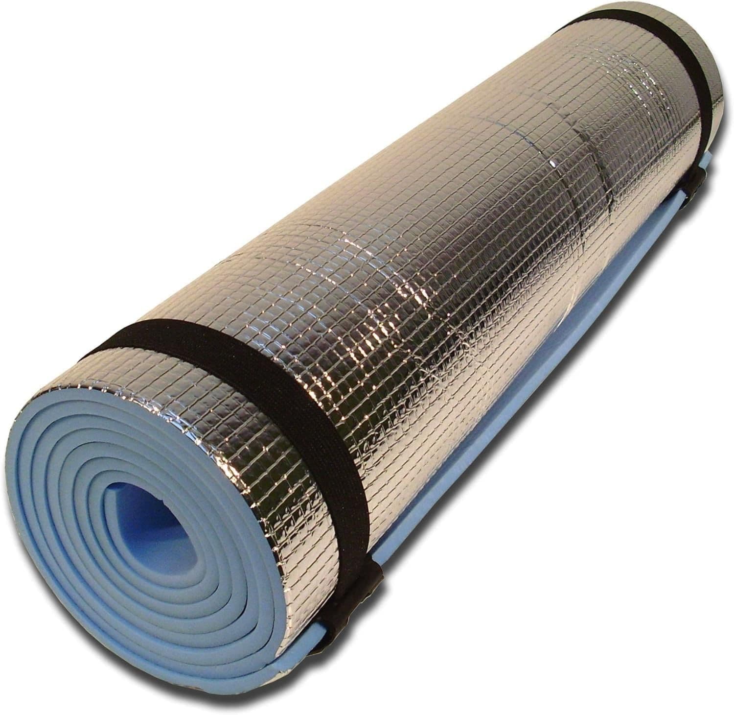 Aluminium Foil Backed Camping Mat Yoga Mat Thermal Insulated Roll Up Mat