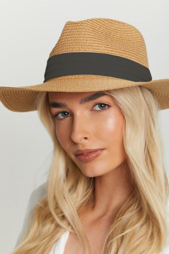 Black Ribbon Detail Fedora