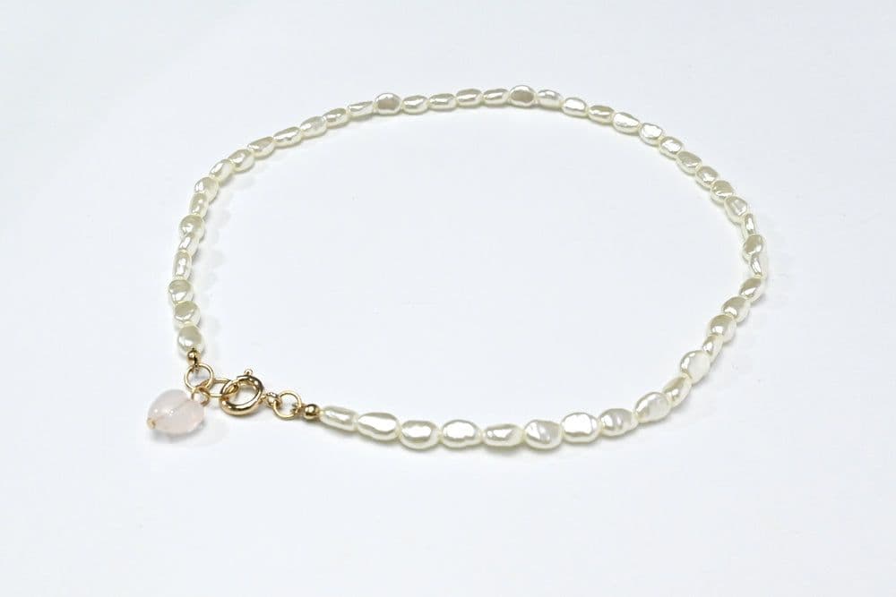 Ivory Pearl Heart Necklace
