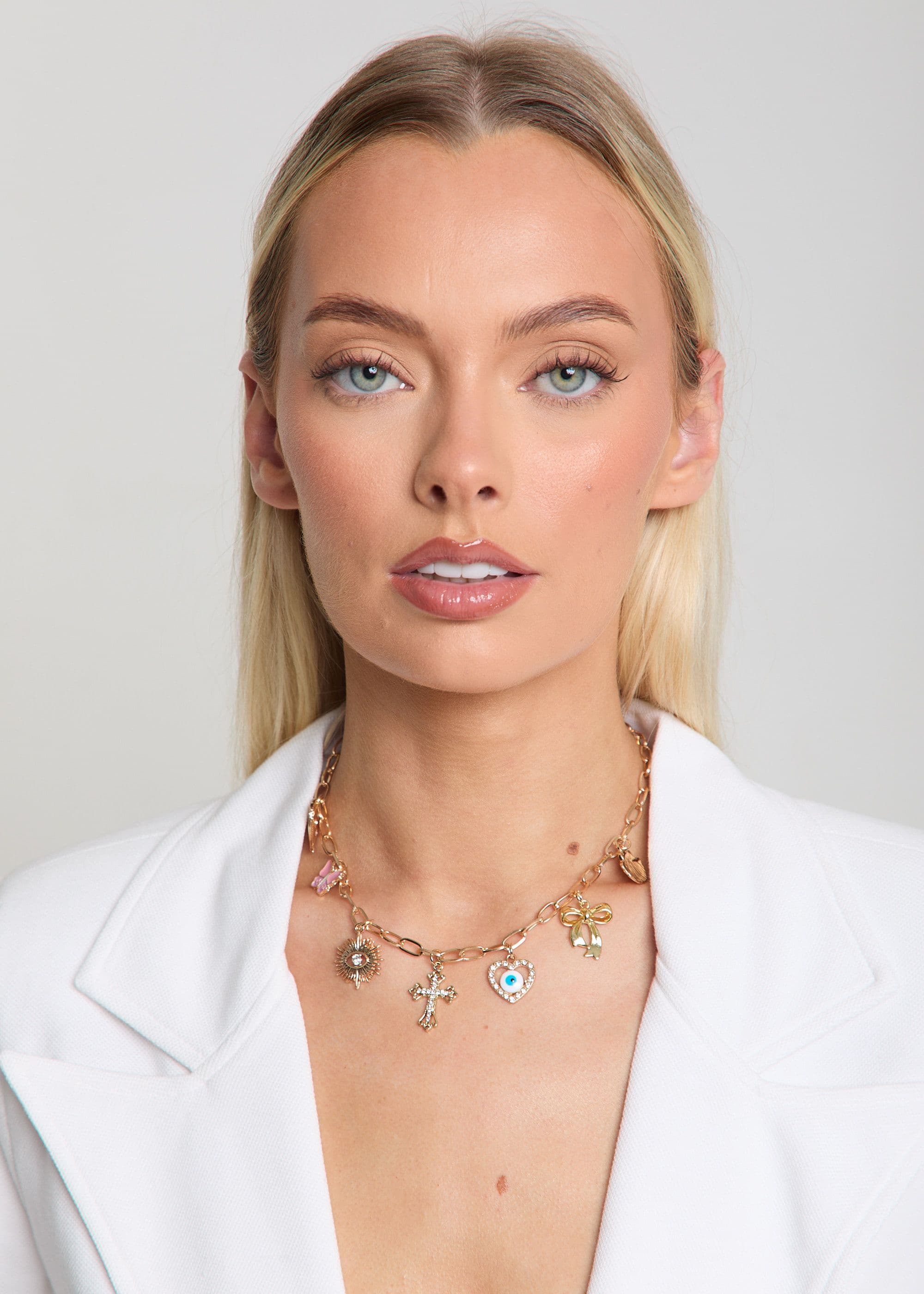 Madein Women's Gold Charm Necklace | Size: Standard