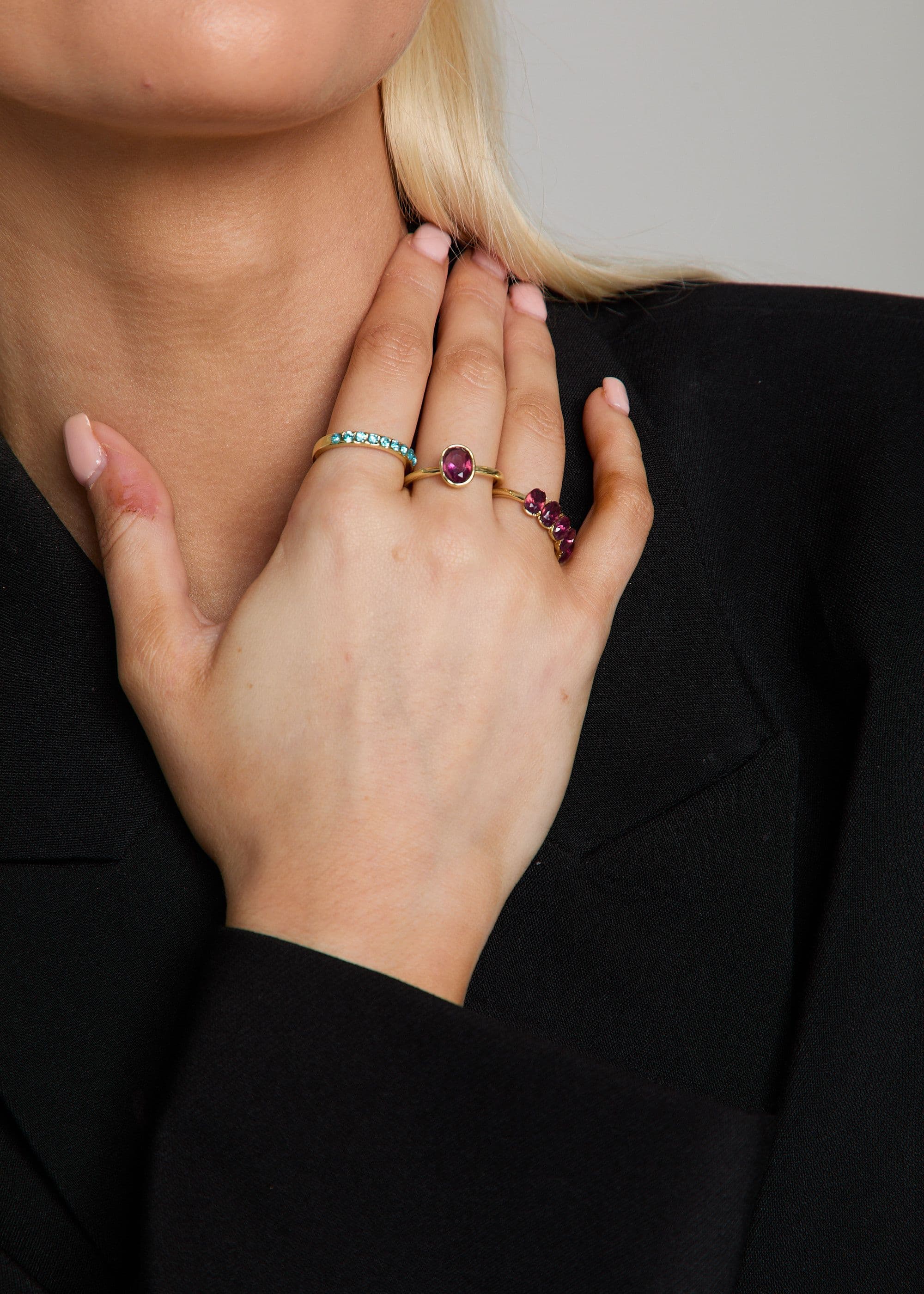 Madein Women's Embellished Rings | Size: Standard