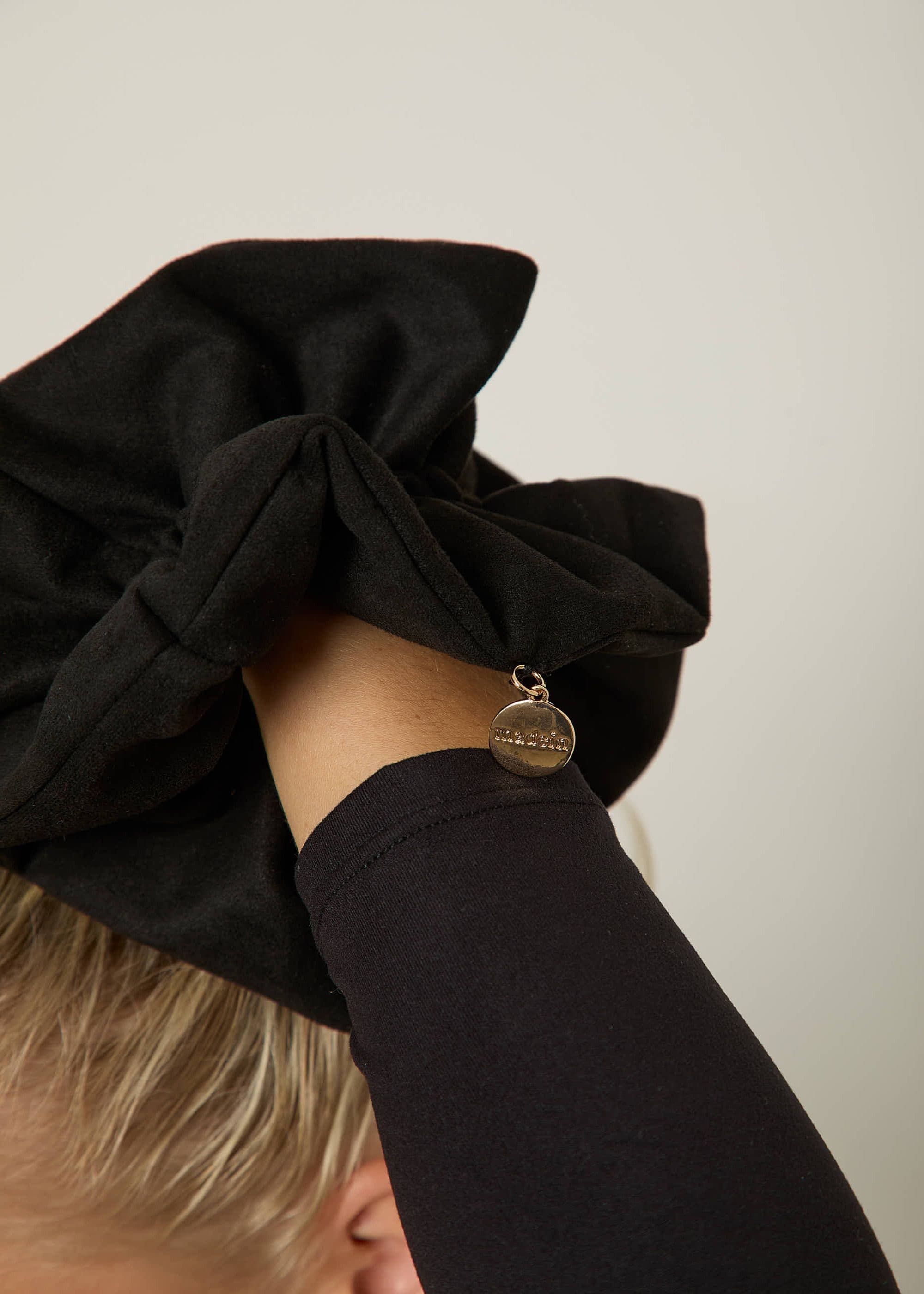 Madein Women's Astrid Layered Scrunchie in Black