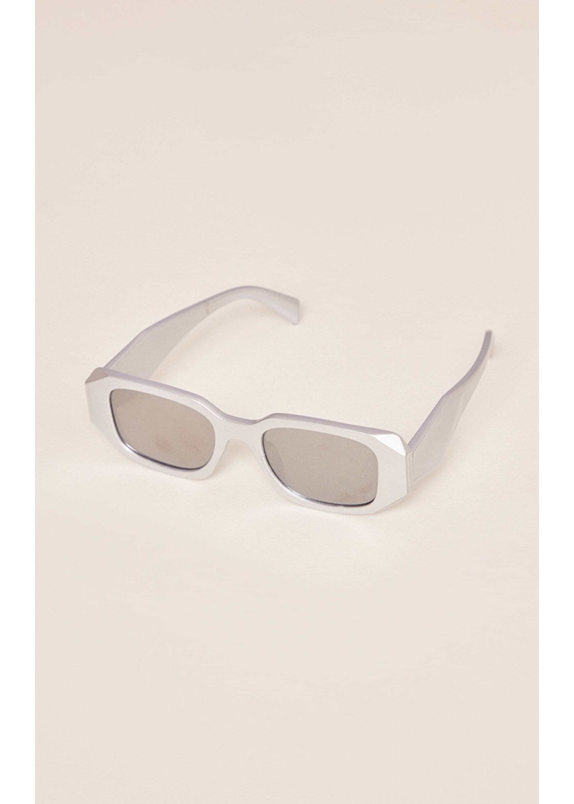Madein Women's Diamond Detail Sunglasses in Silver