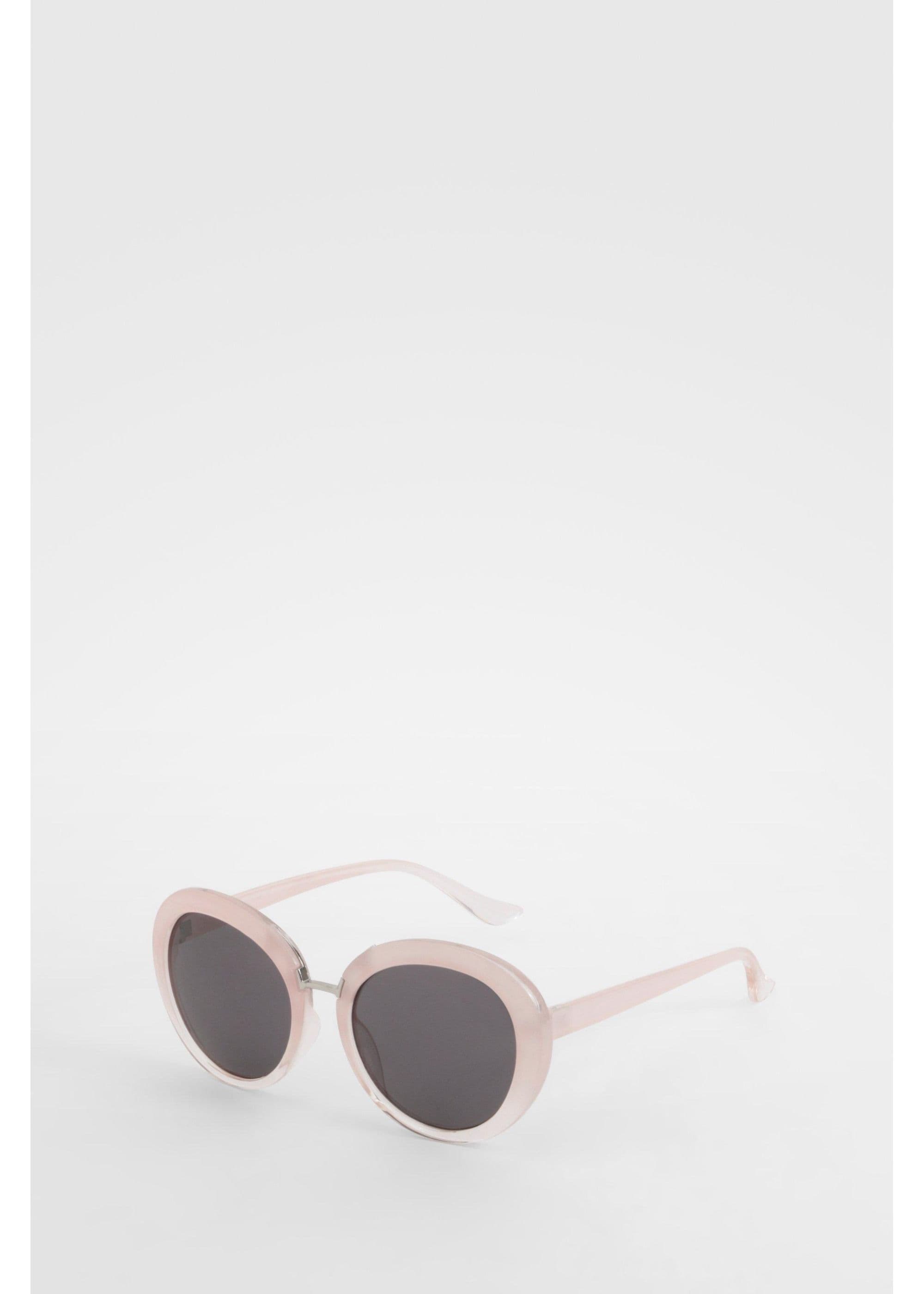Madein Women's Oversized Round Sunglasses in Baby Pink