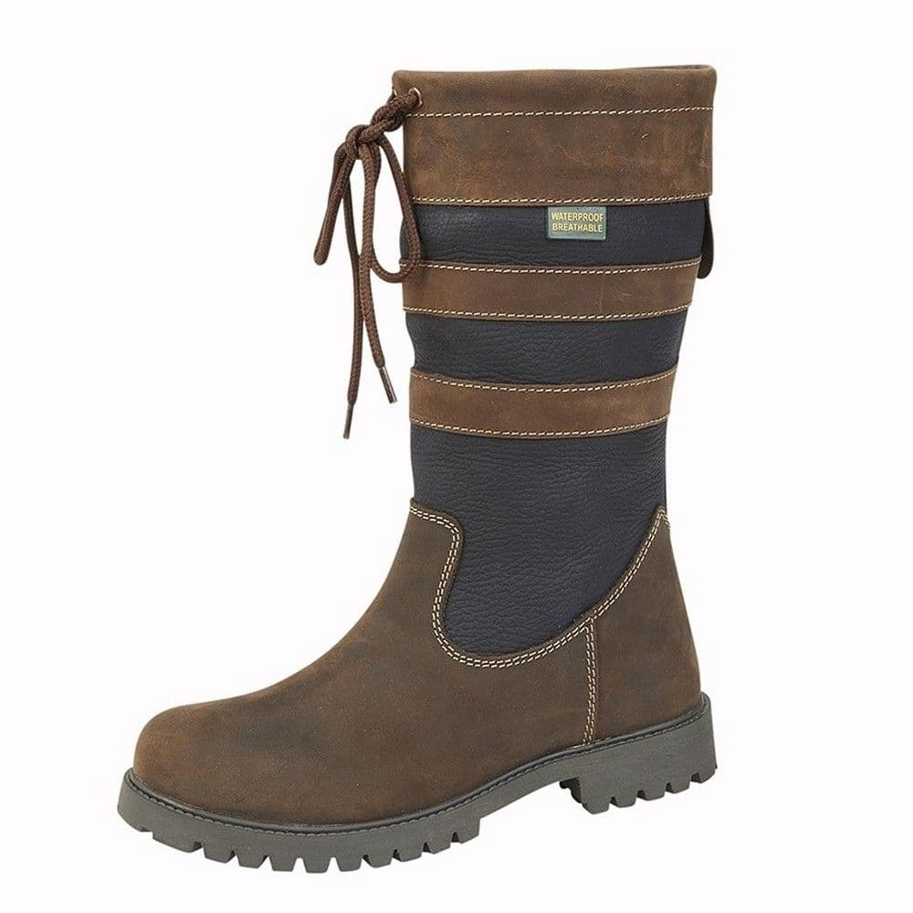 Waxy Leather Calf Boots Light