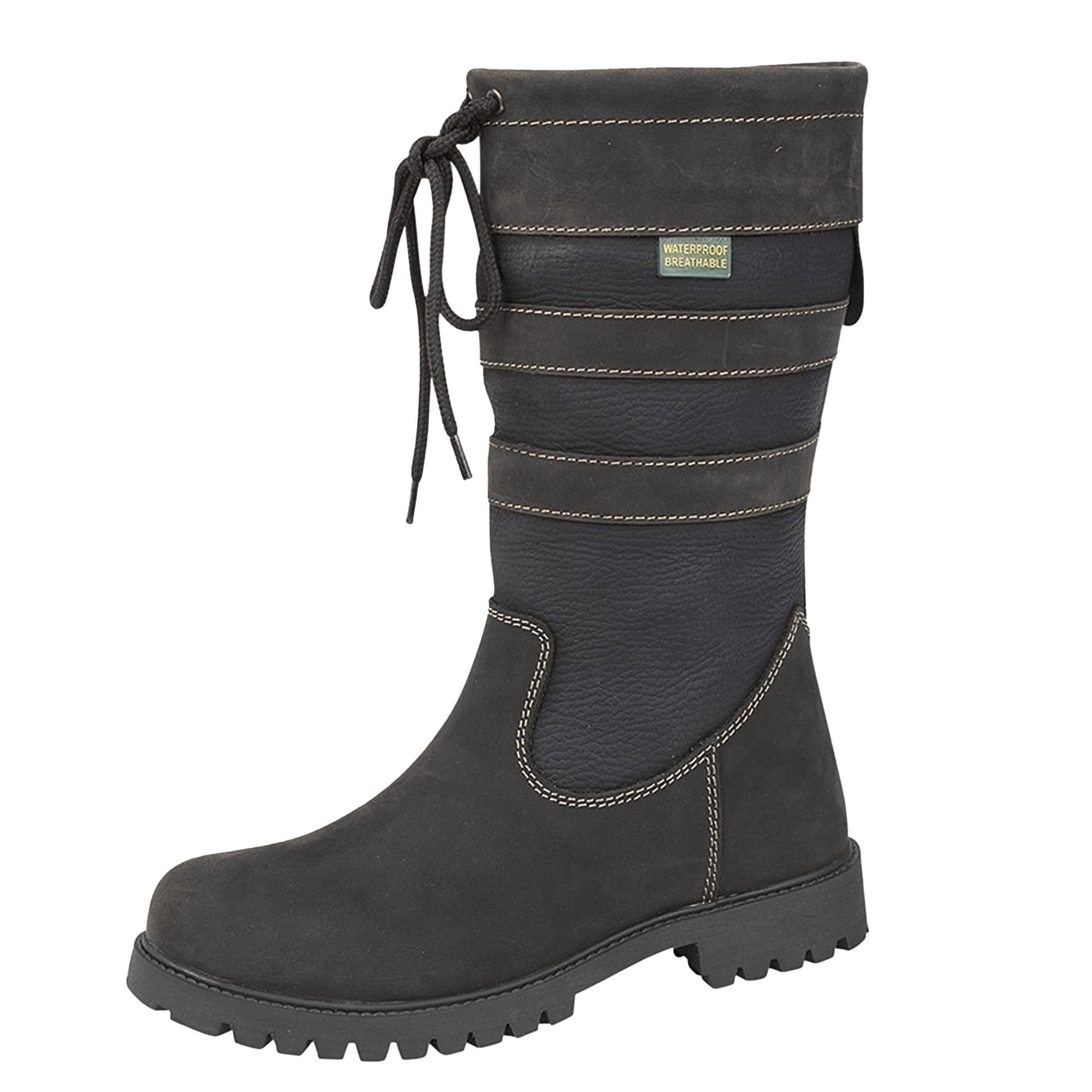 Waxy Leather Calf Boots