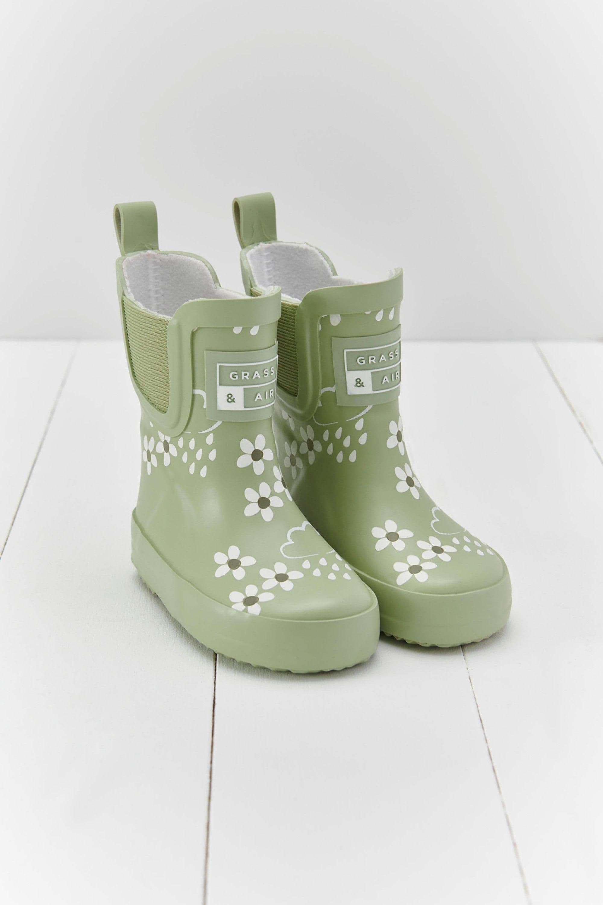 & Floral Shortie Welly Boot