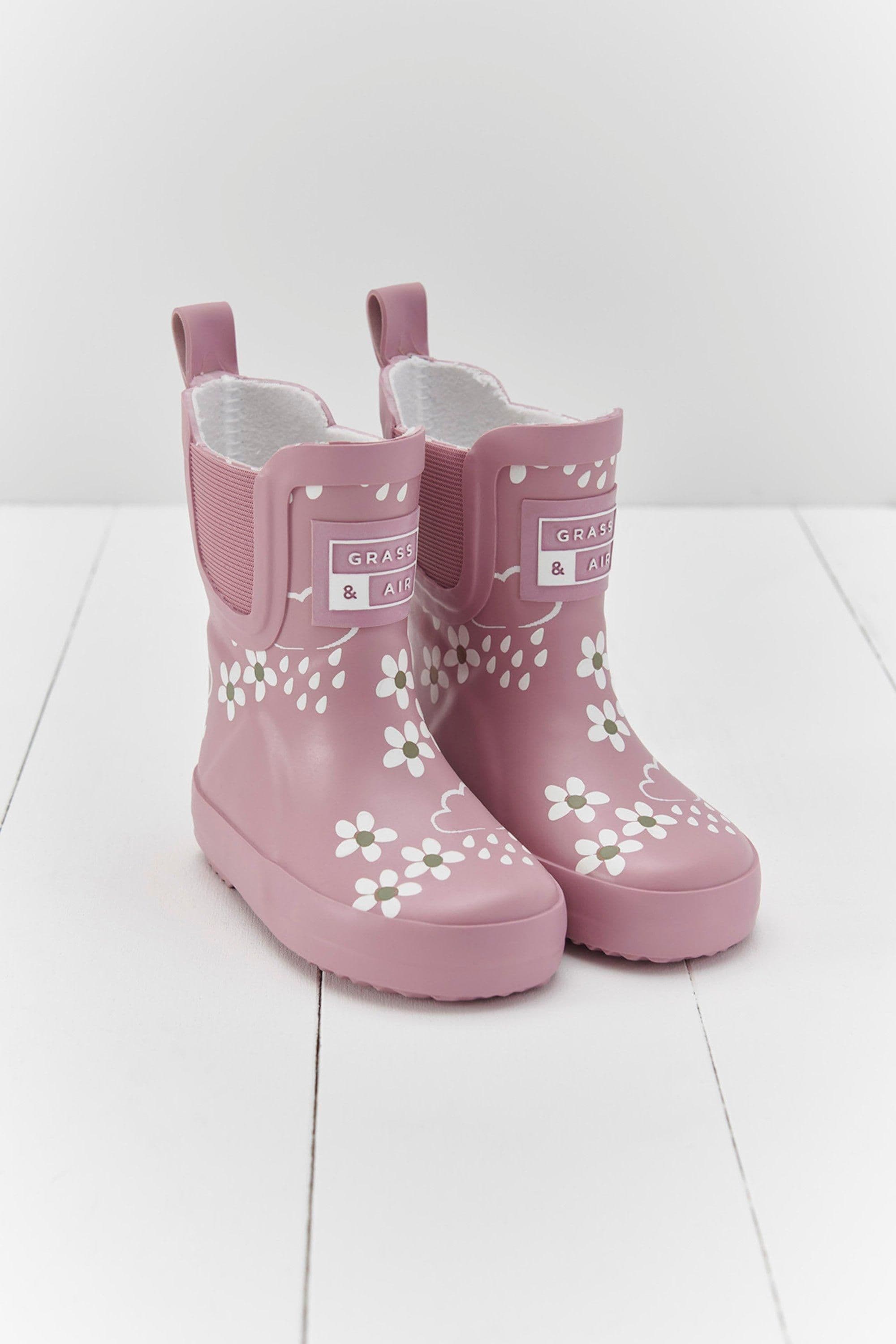 & Floral Shortie Welly Boot