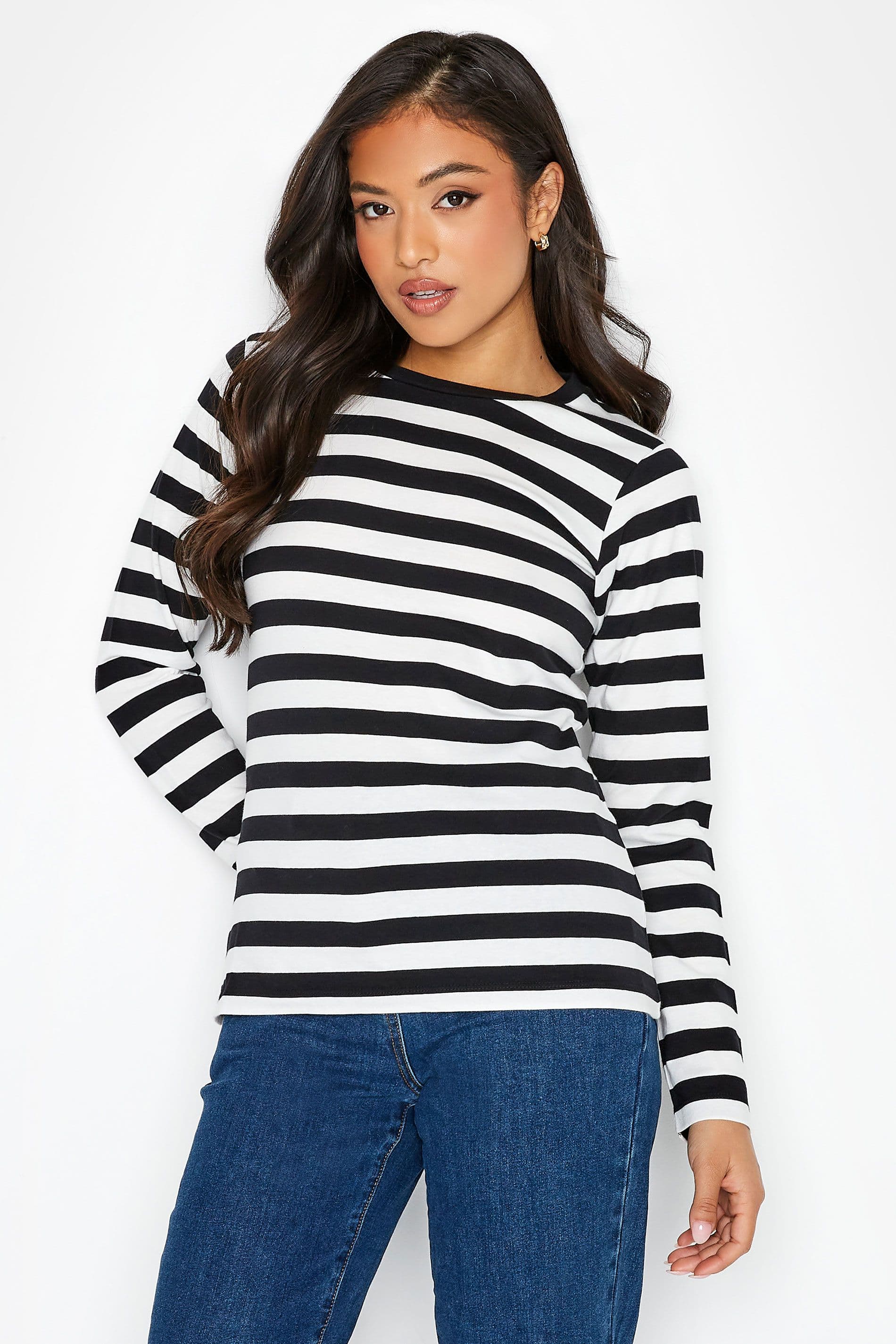 Petite Printed Long Sleeve Top