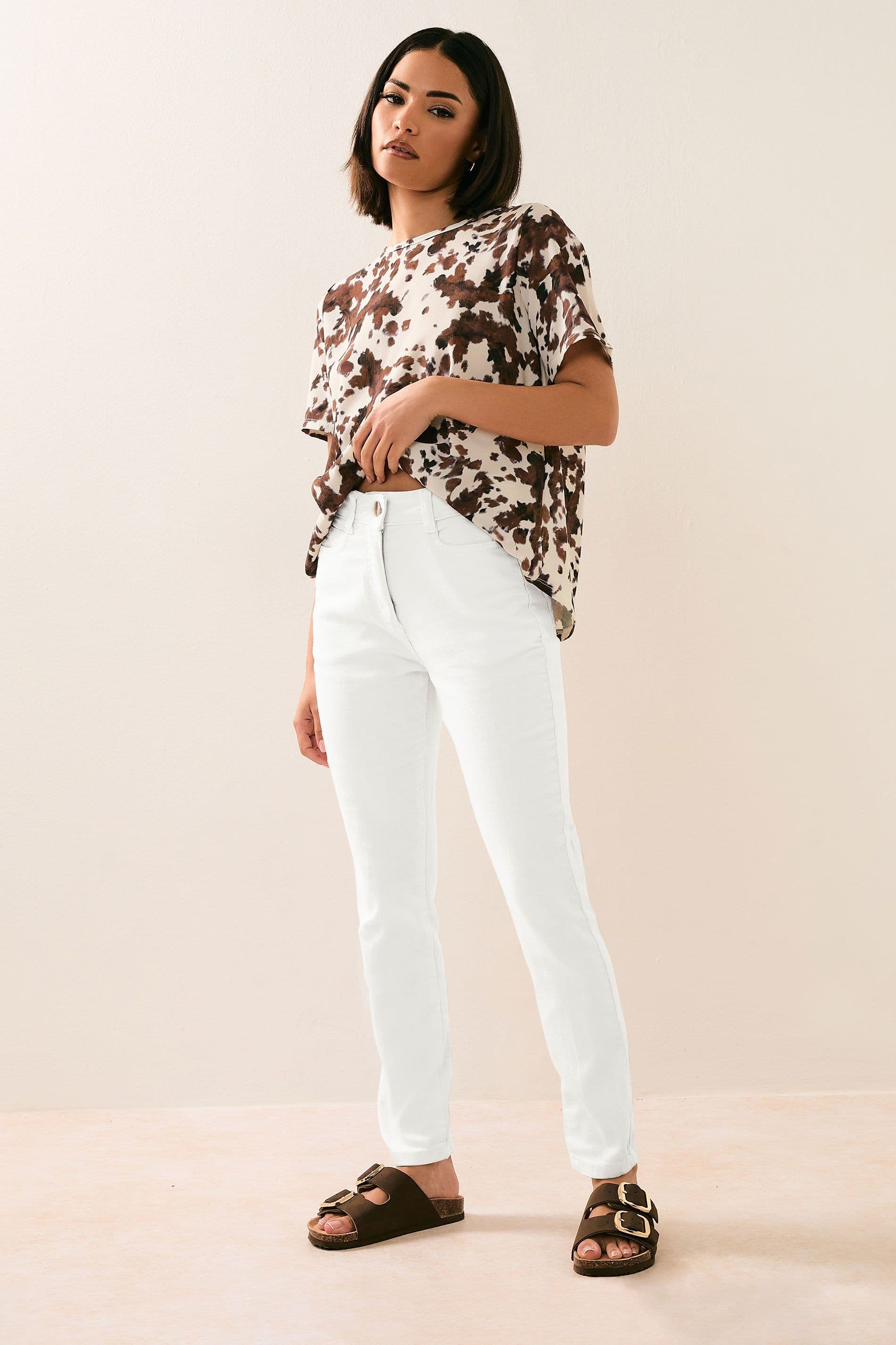 PixieGirl Women's Petite Skinny Jeans in White | Size: 8S
