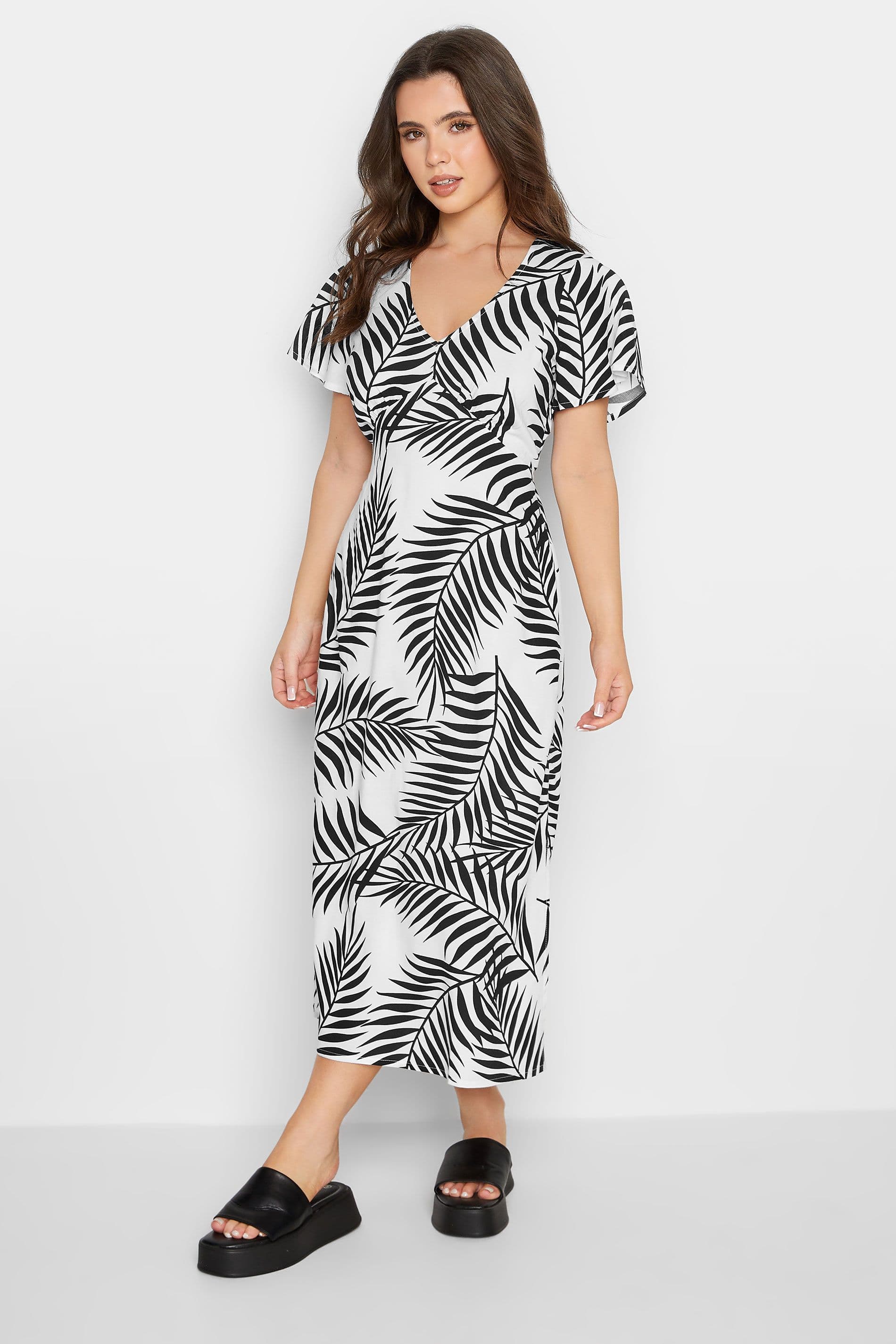 Petite Printed Tea Dress