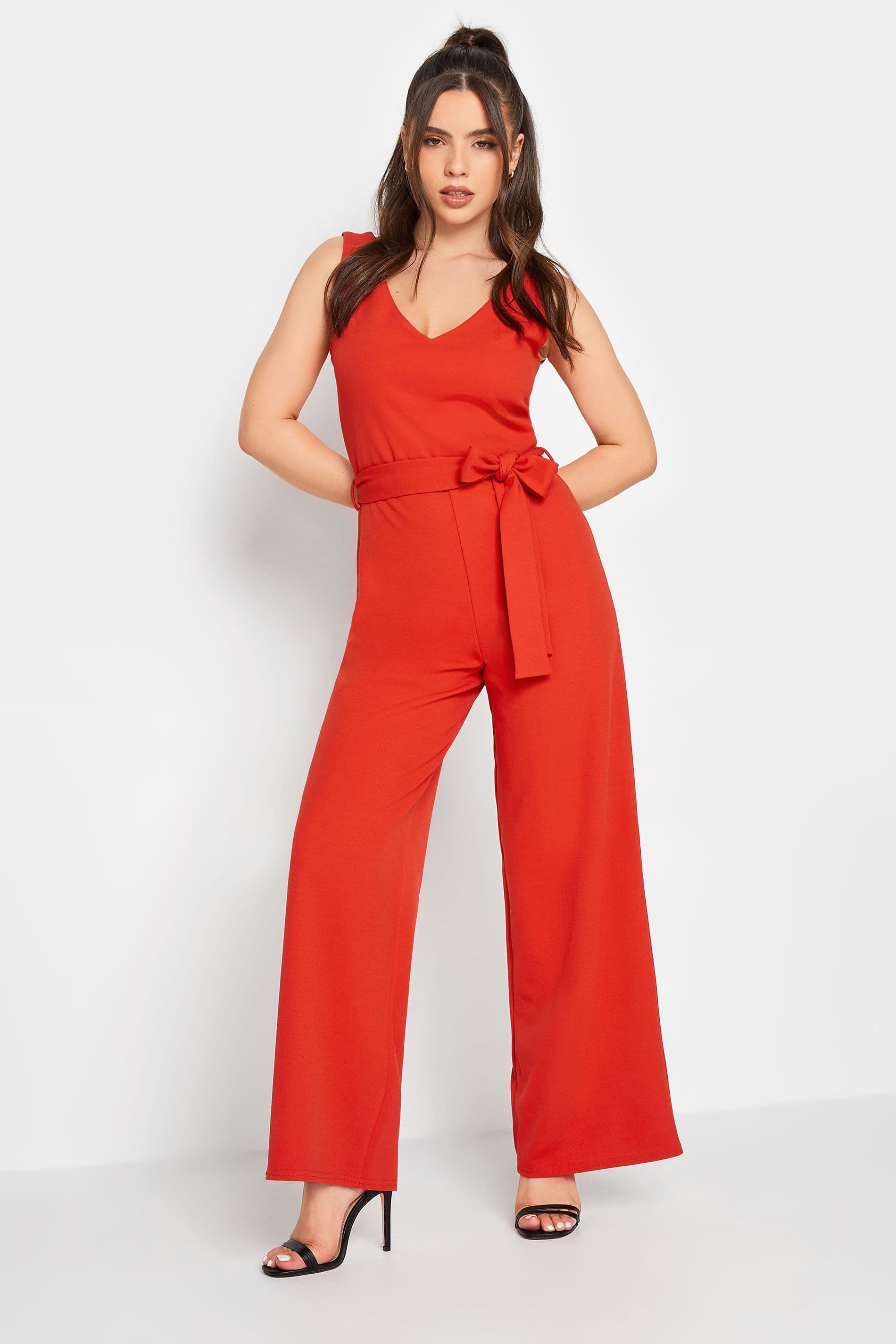 Petite Scuba Crepe Jumpsuit