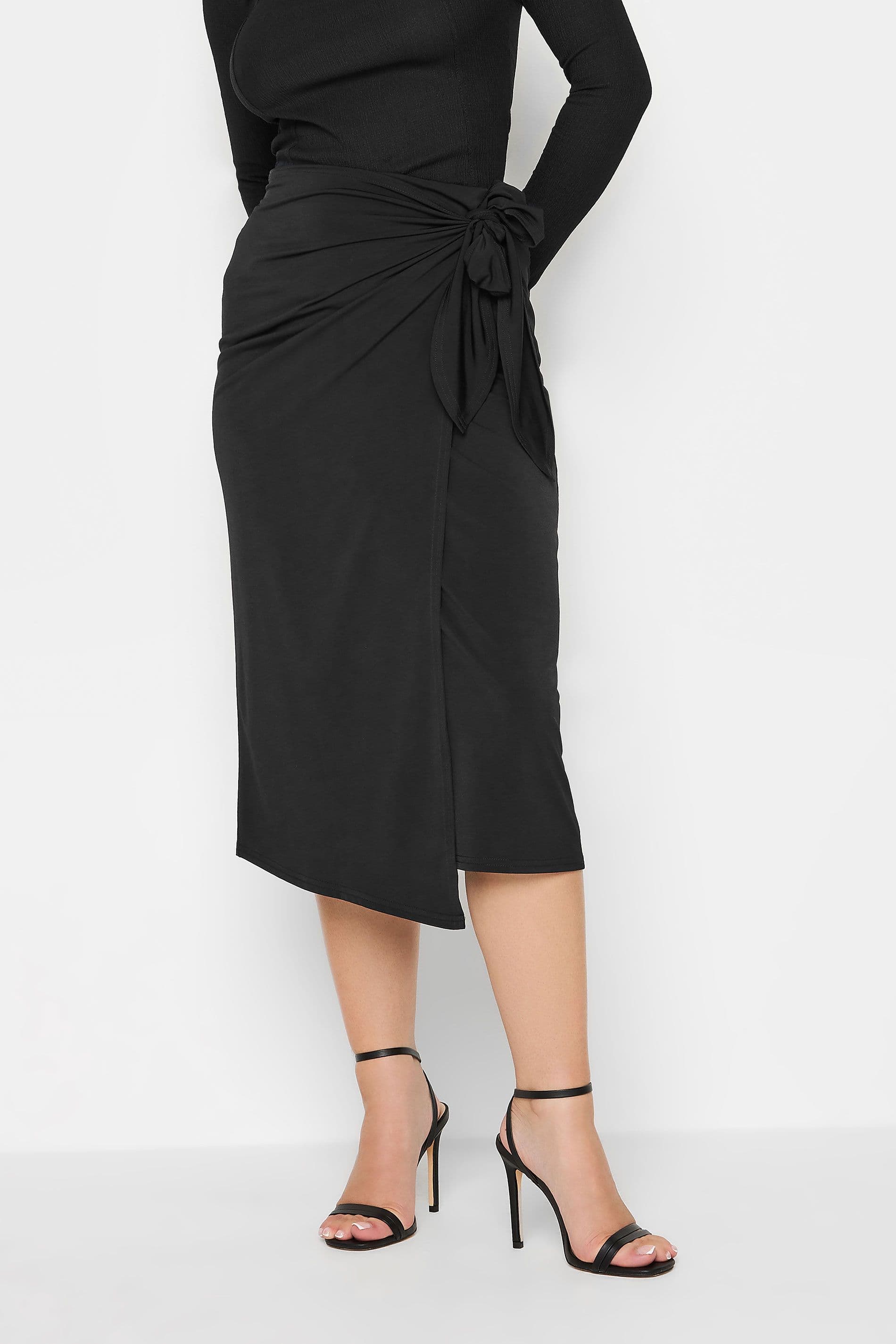 Petite Wrap Midi Skirt