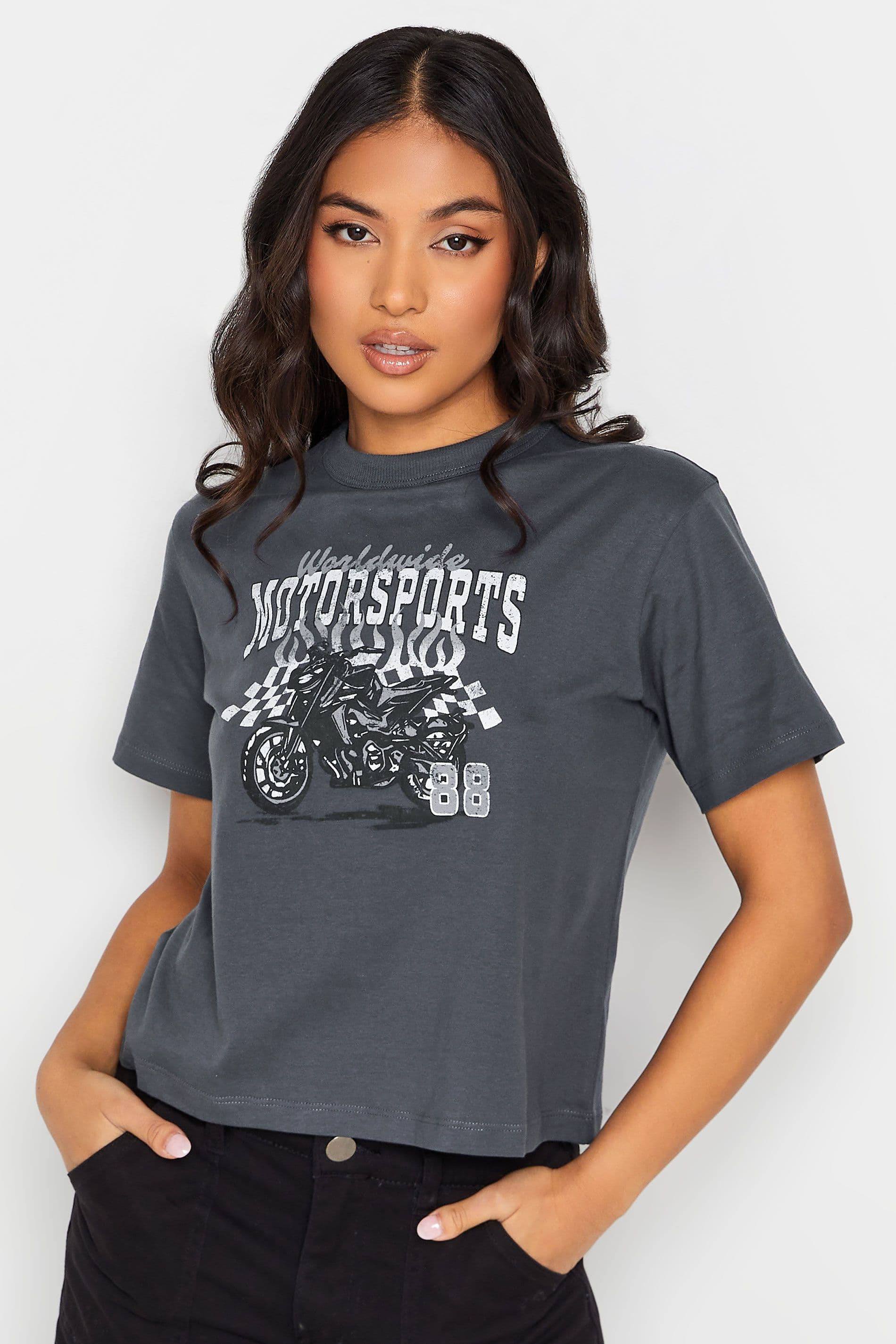 Petite Motorbike Printed T-shirt