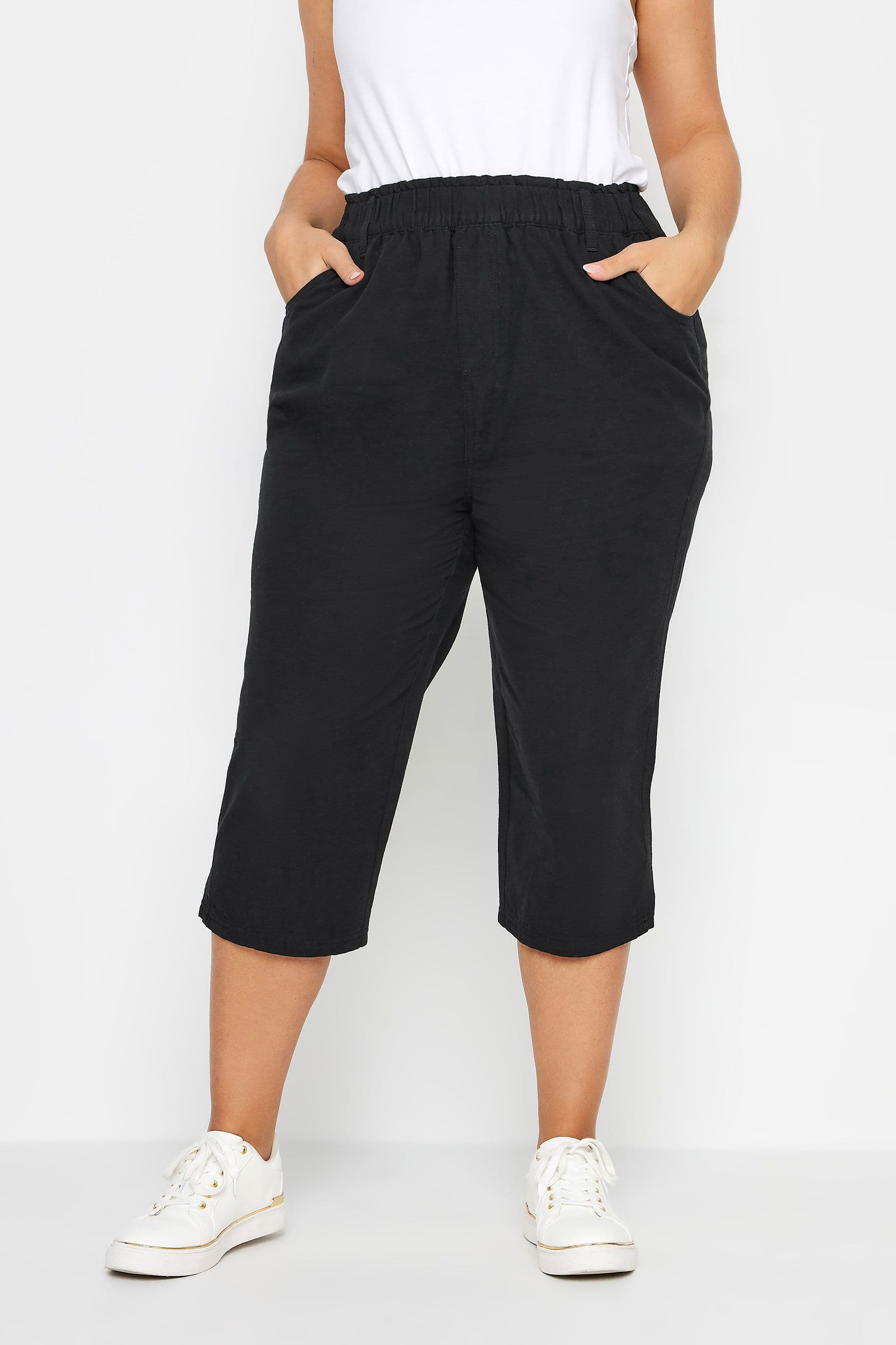 Cool Cotton Cropped Trousers