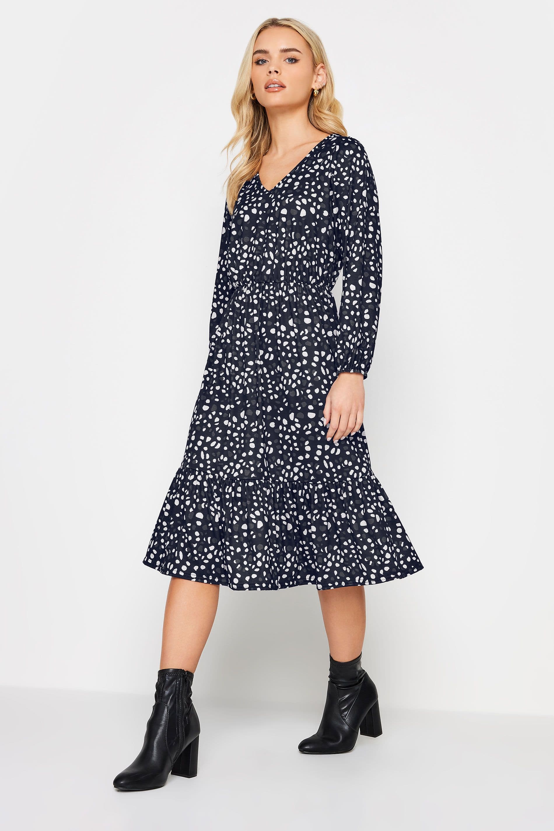 Petite Tiered Midi Dress