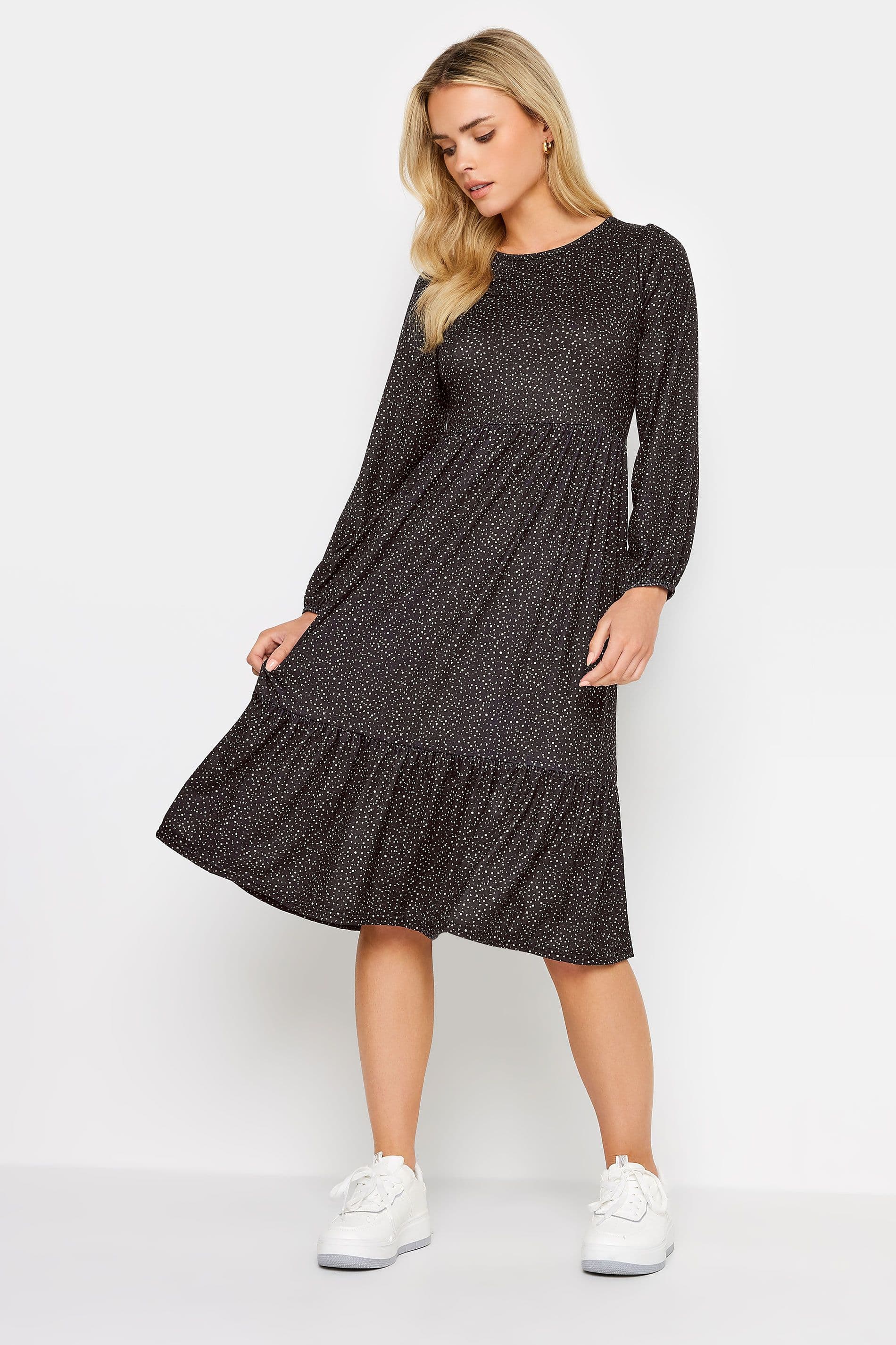 Petite Tiered Midi Dress