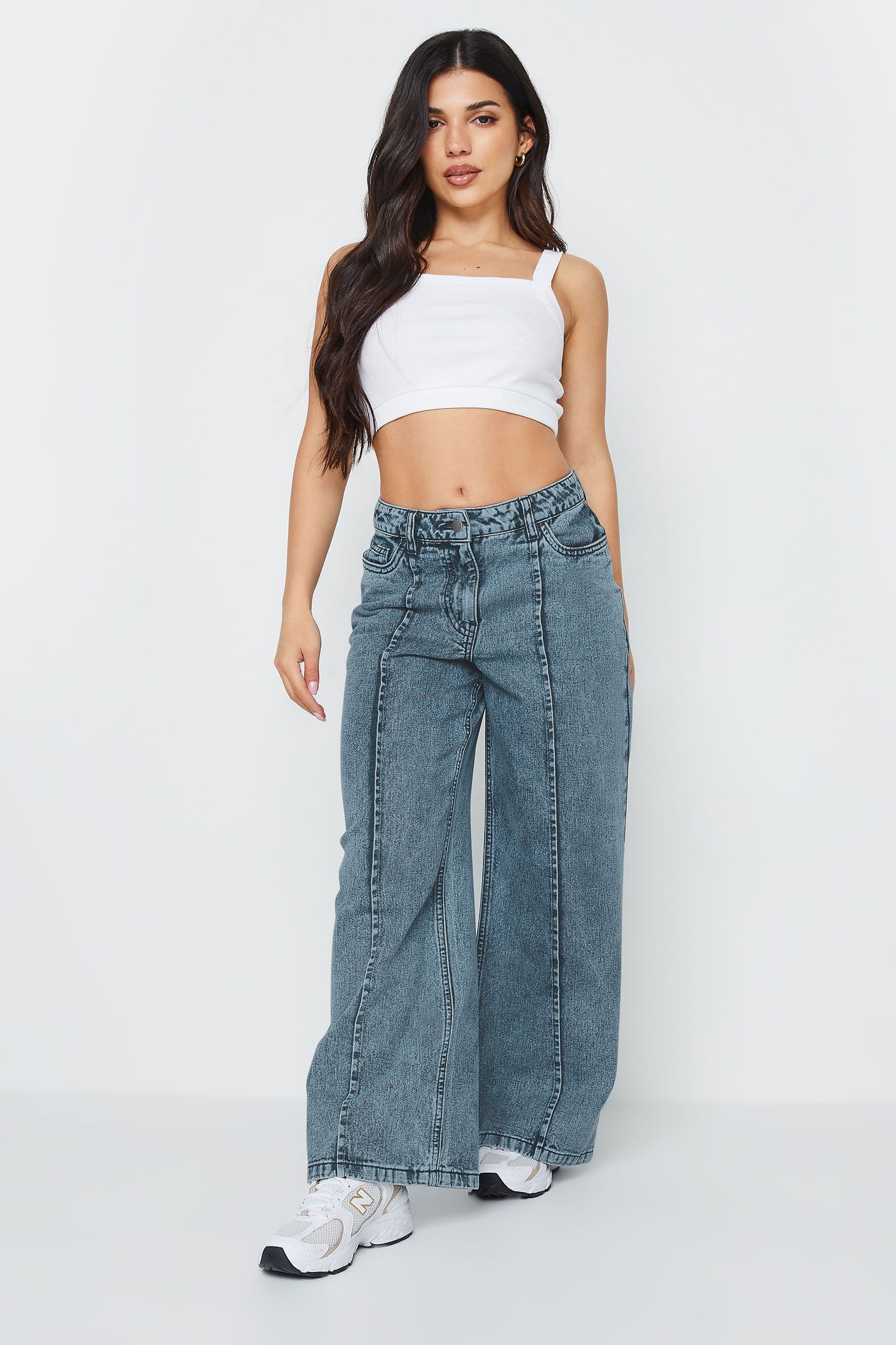 Petite Wide Leg Jeans