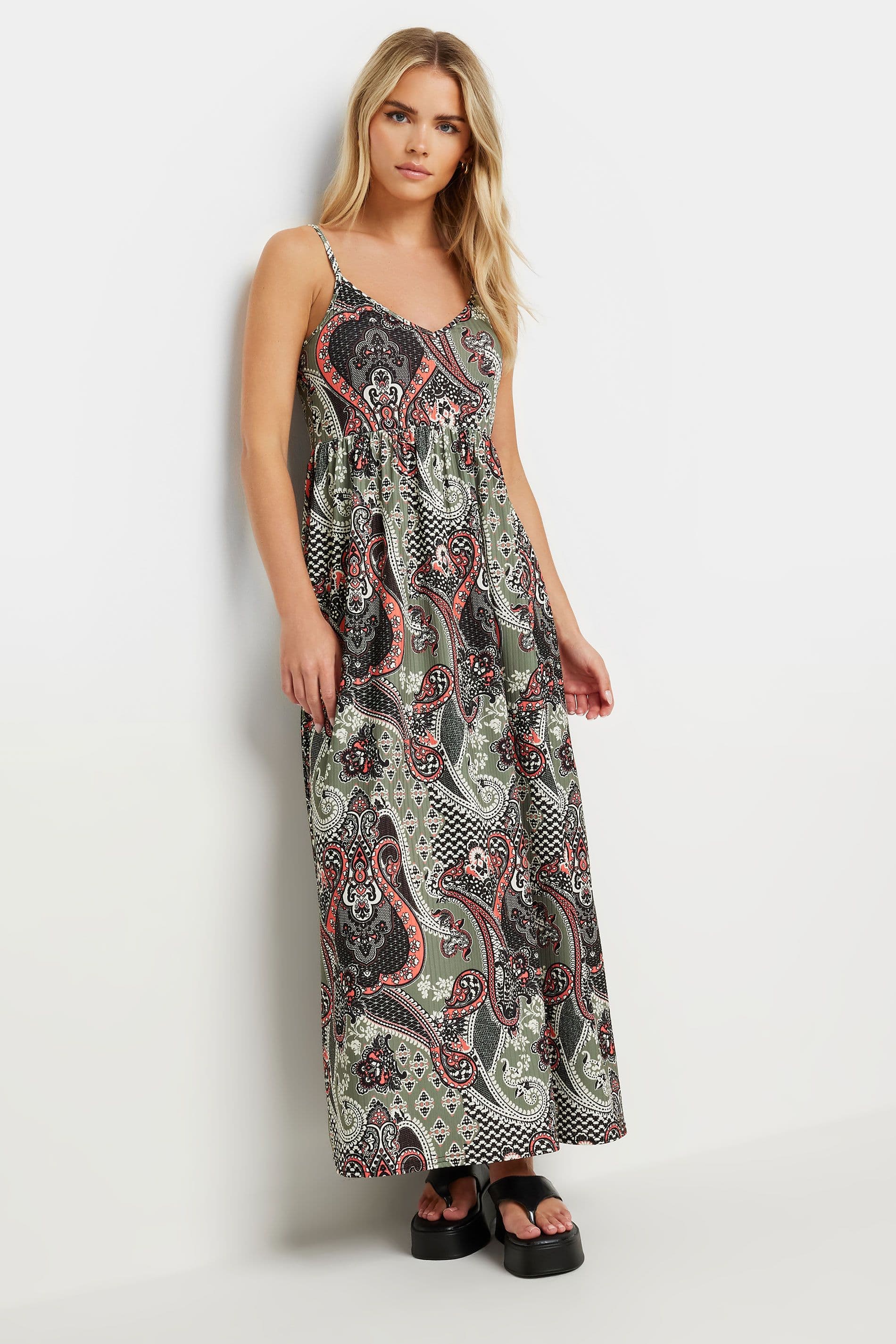 Petite Printed Maxi Dress