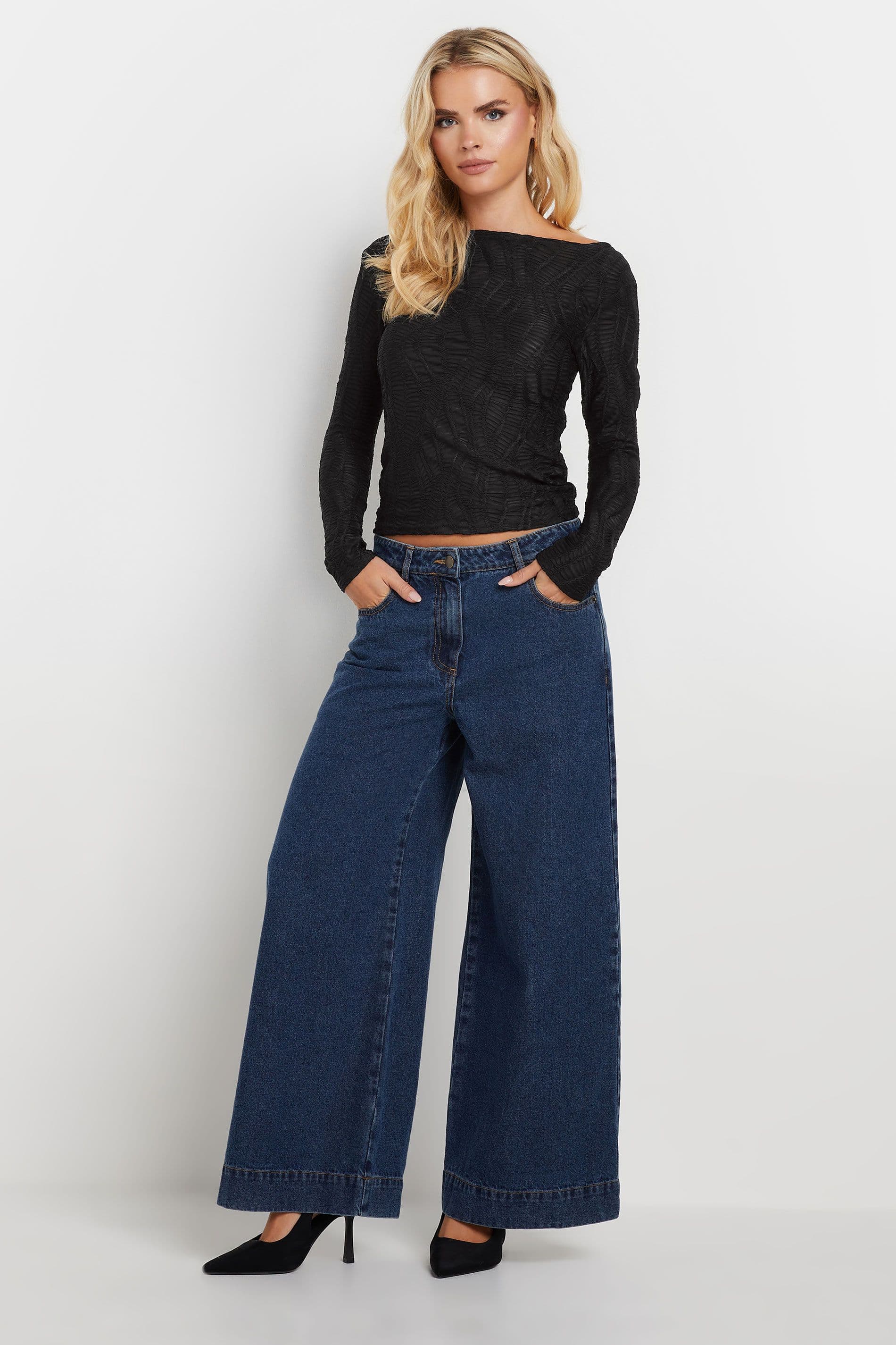 Petite Textured Top