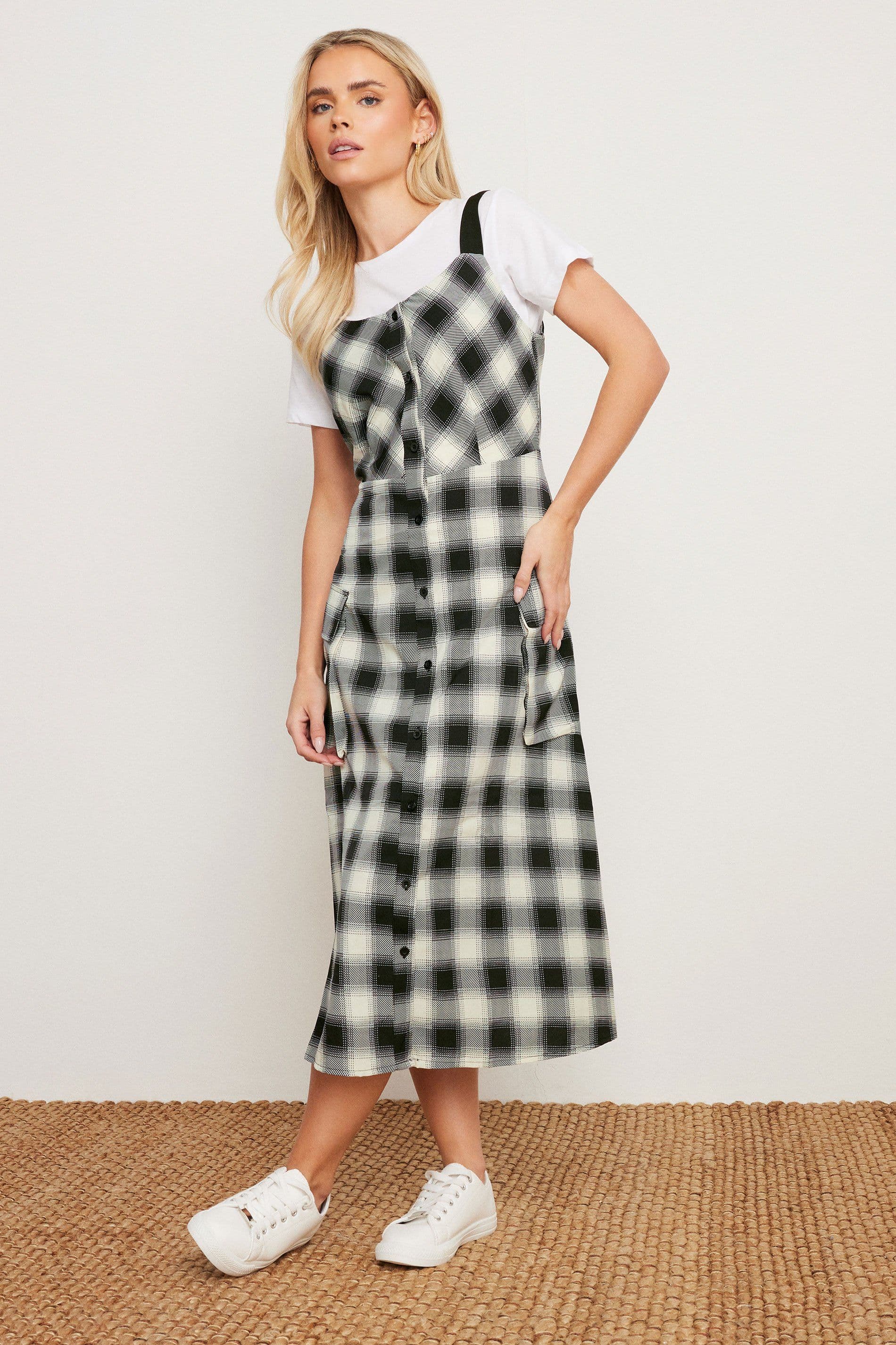 Petite Strappy Midi Dress