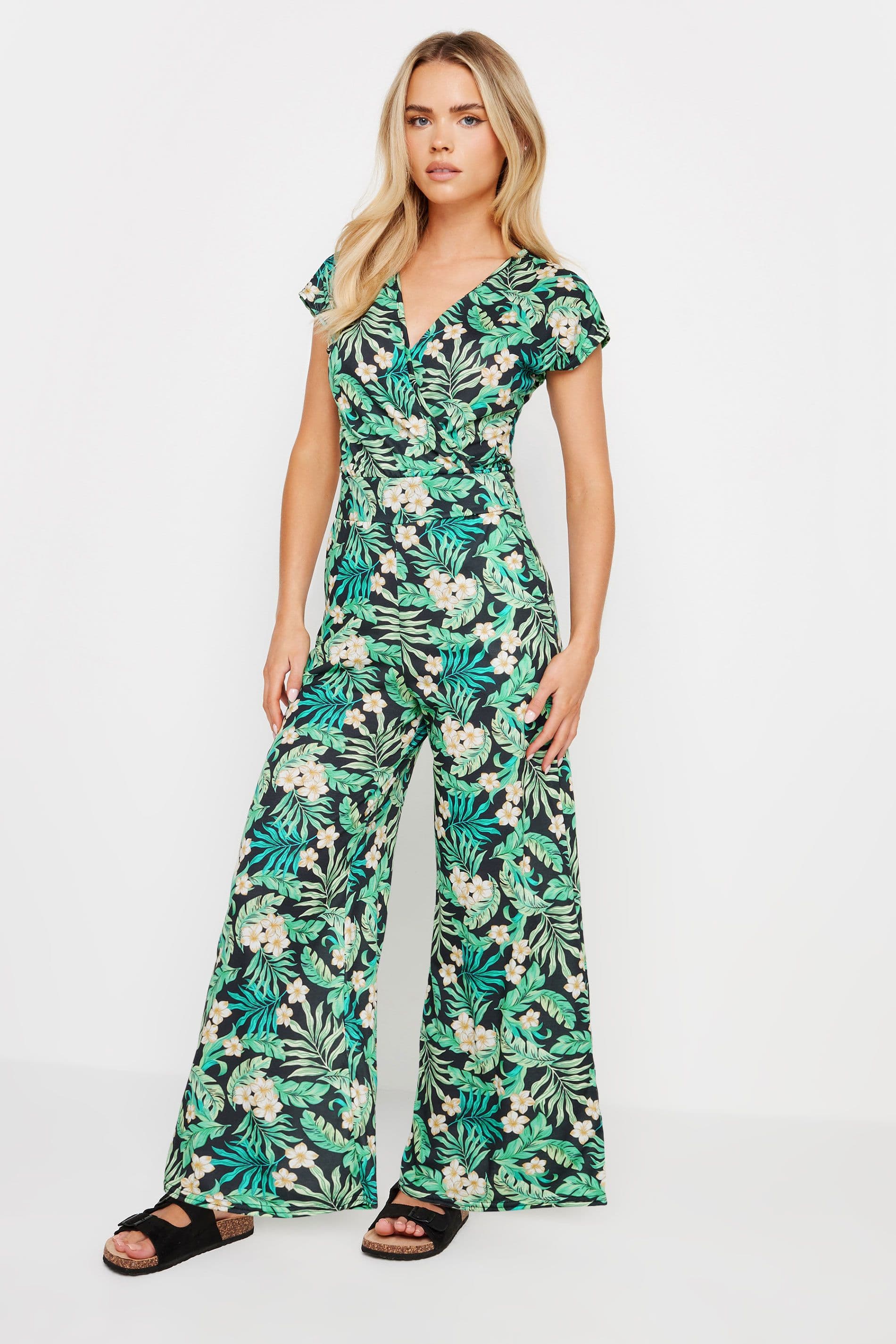 Petite Print Jumpsuit