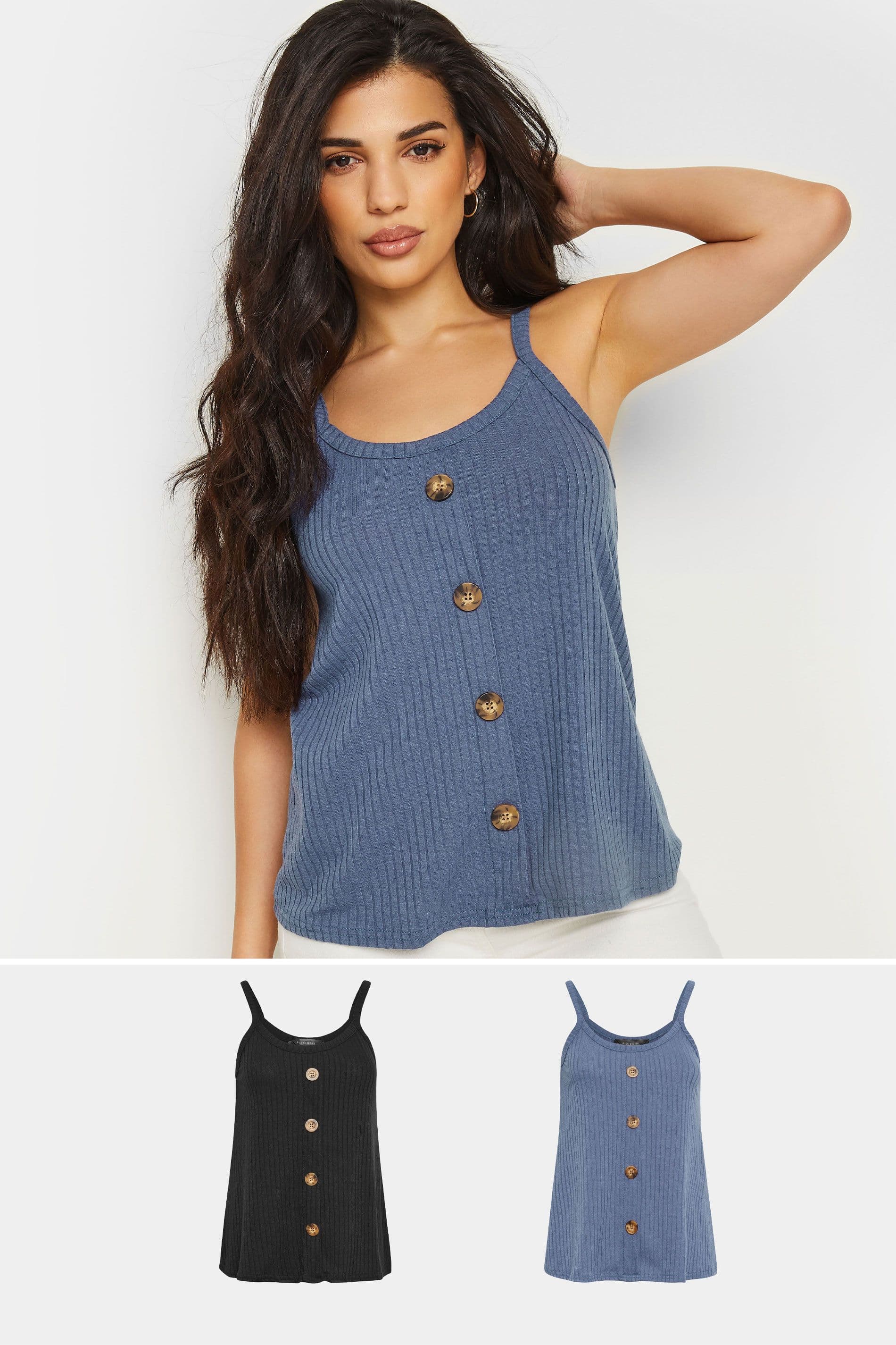 Petite 2 Pack Vest Tops