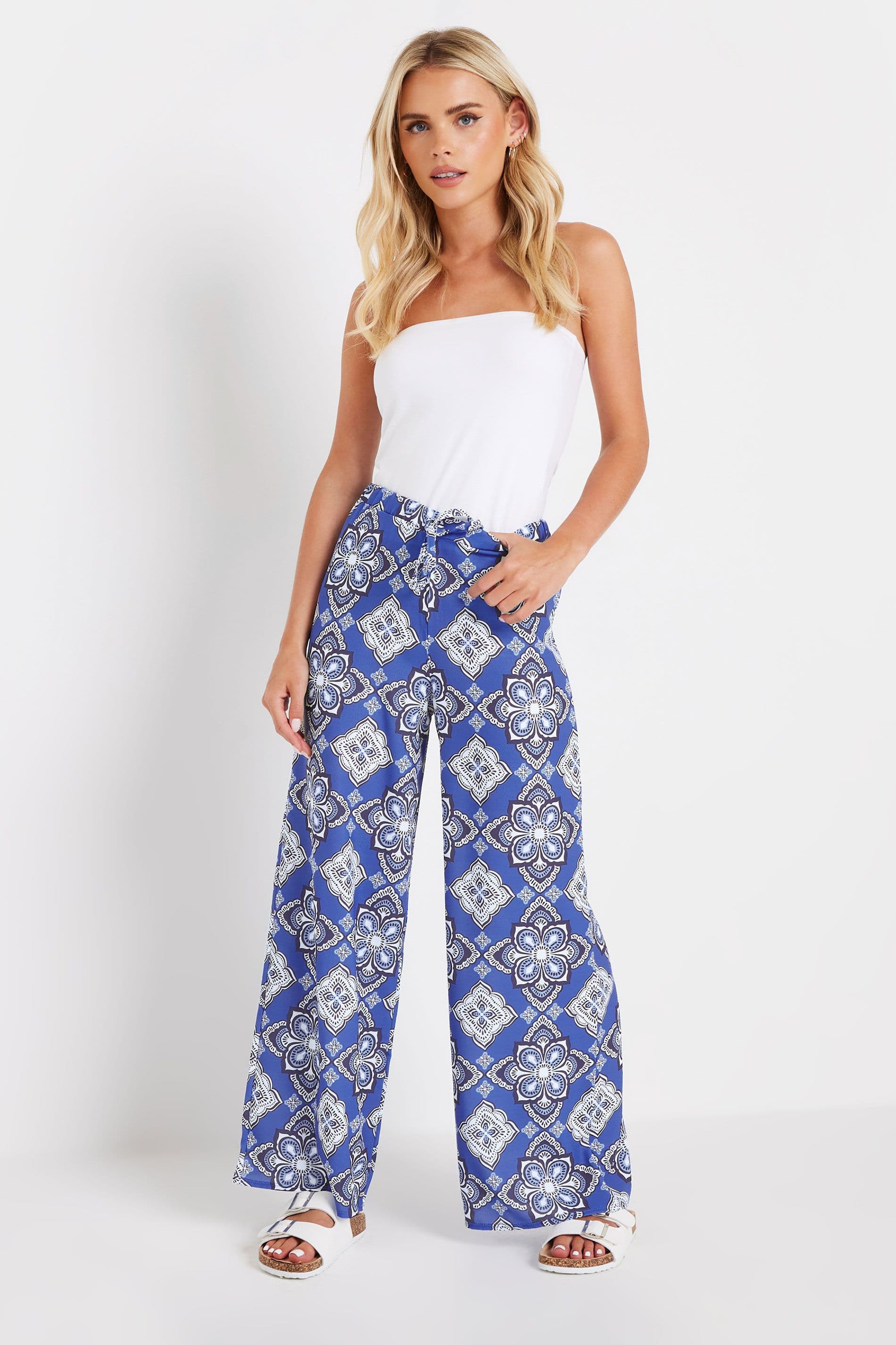 Petite Wide Leg Trousers