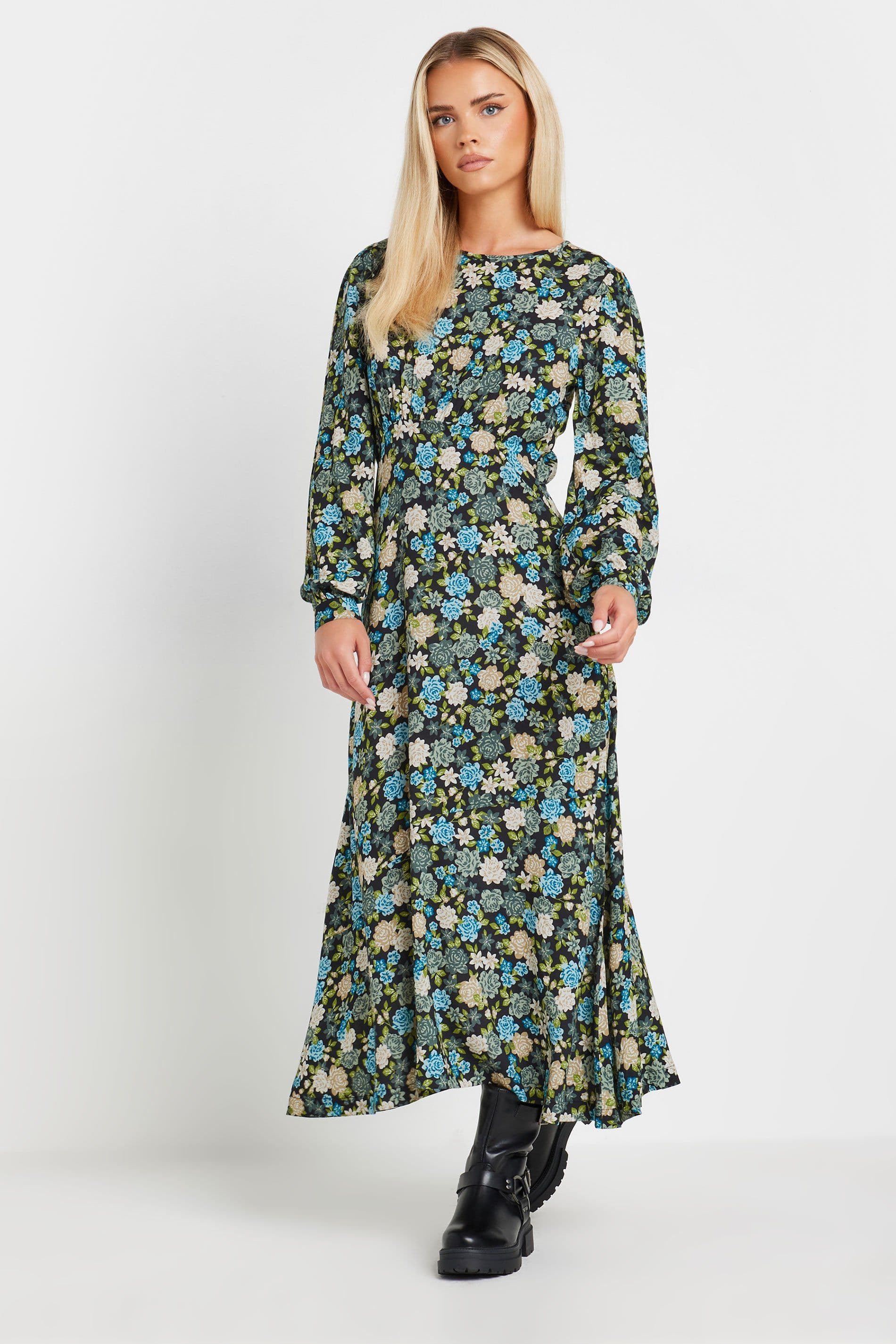 Petite Floral Tea Dress