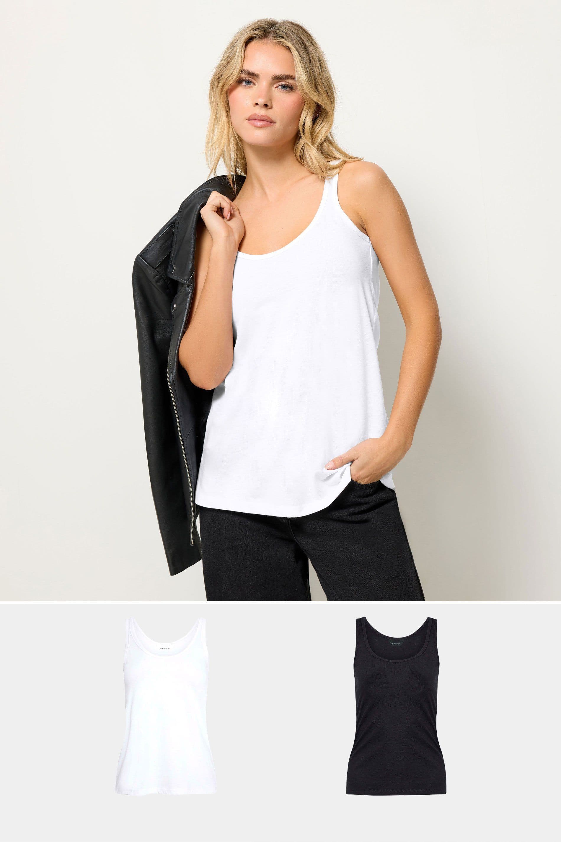 Petite 2 Pack Vest Tops