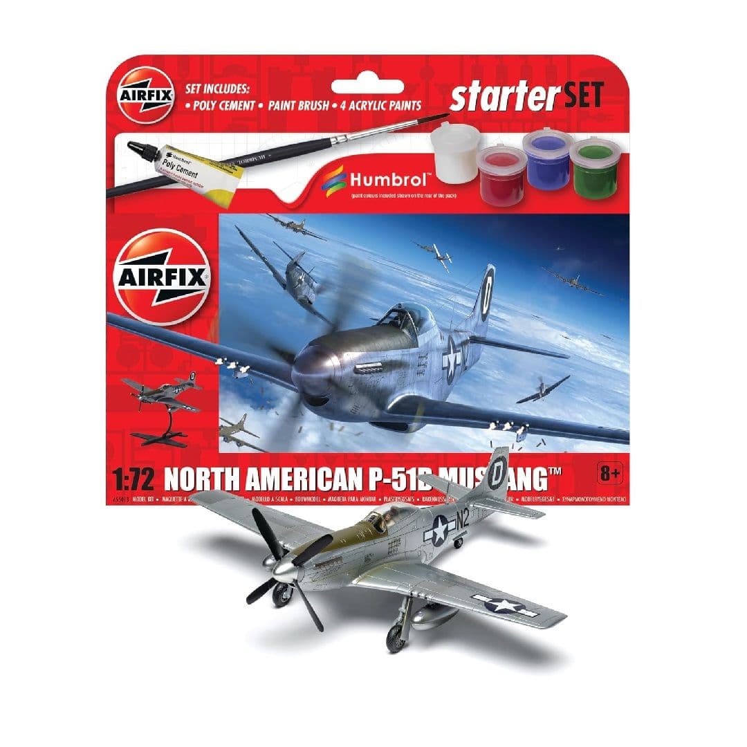 Starter Set North American P Mustang Model Kit