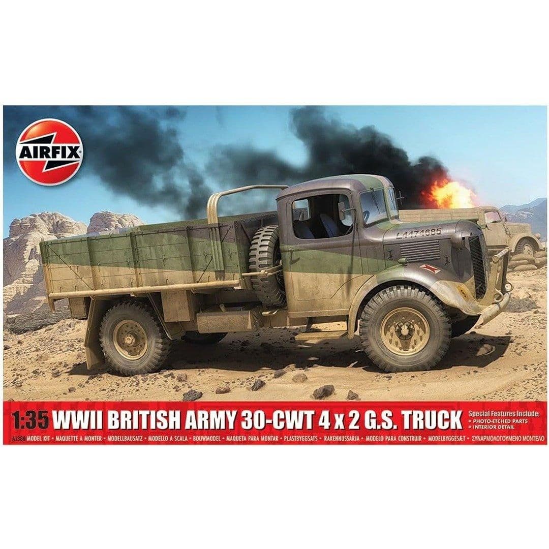 A1380 WWII British Army 30 CWT 4x2 GS Truck 1 35 Model Kit