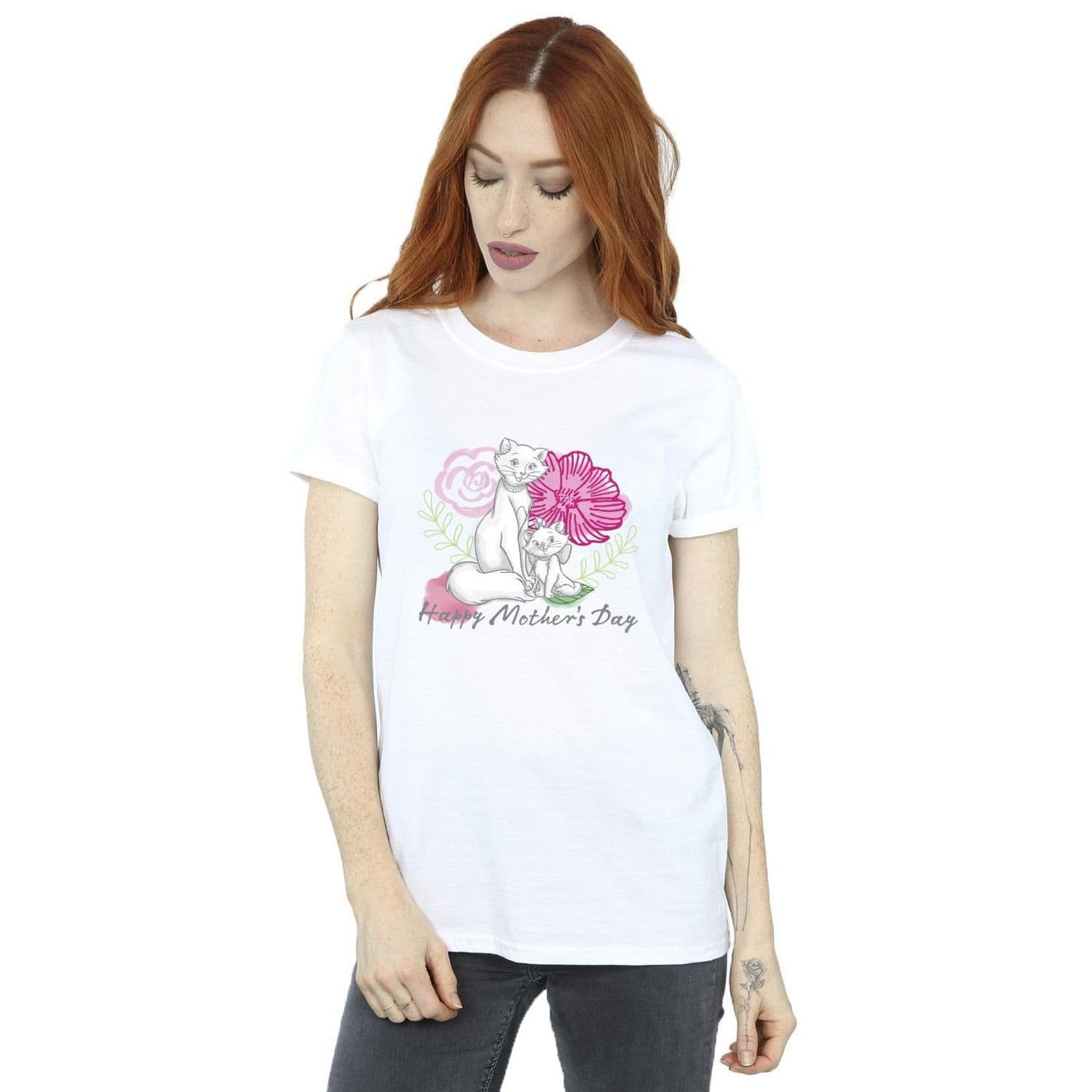 Aristocats Mother´s Day Cotton Boyfriend T Shirt