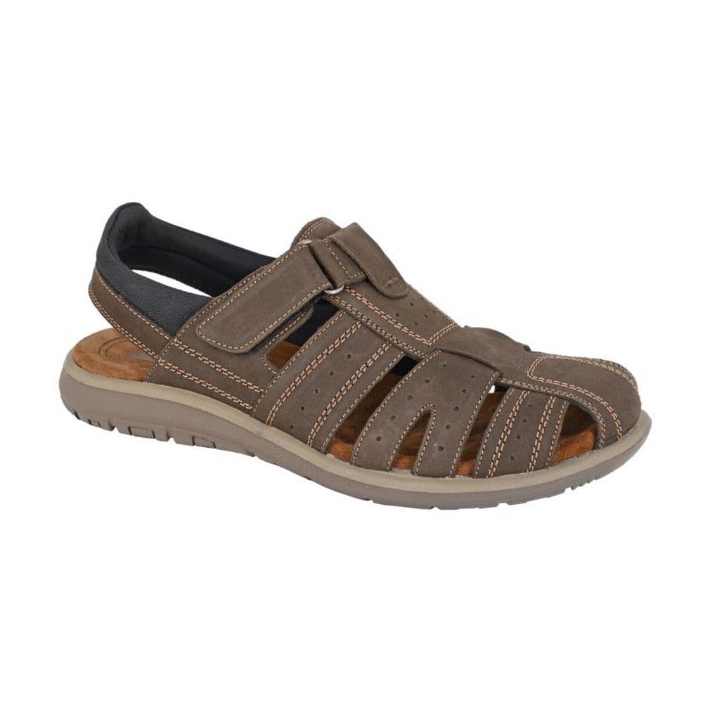 Leather Touch Fastening Sandals