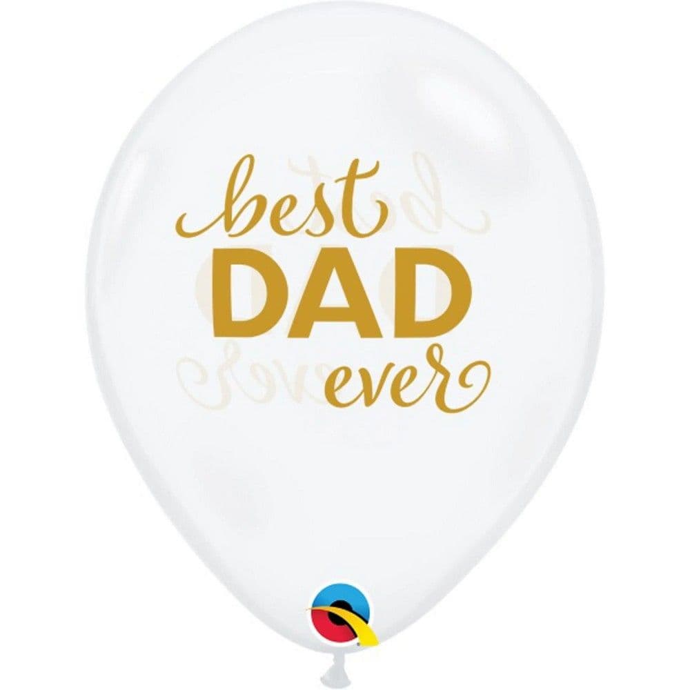 Best Dad Ever Latex Round Balloons