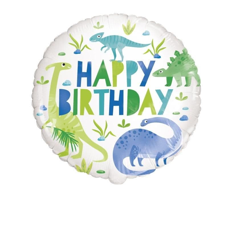 Dinosaur Happy Birthday Foil Balloon