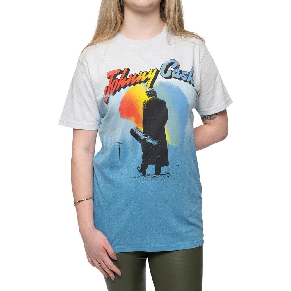 Walking Guitar Dip Dye T Shirt