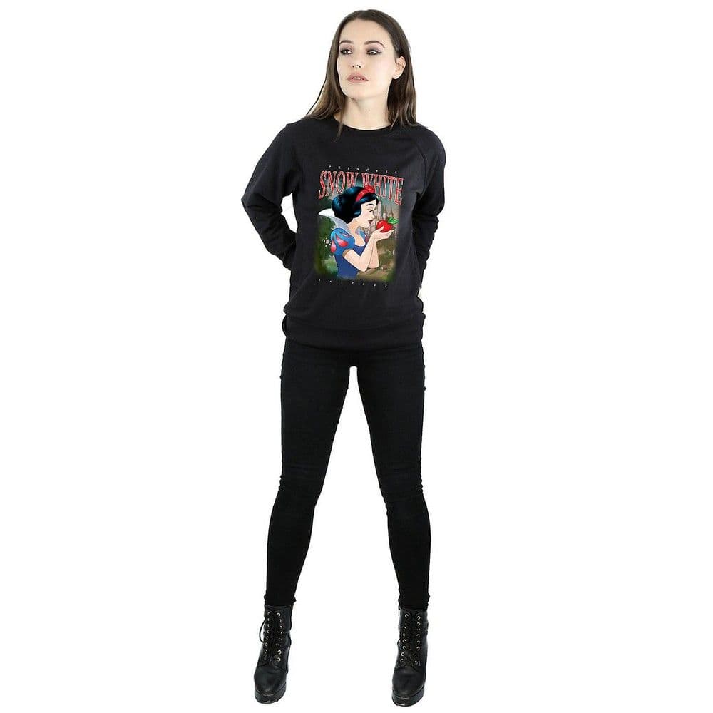 Snow White Montage Sweatshirt Black