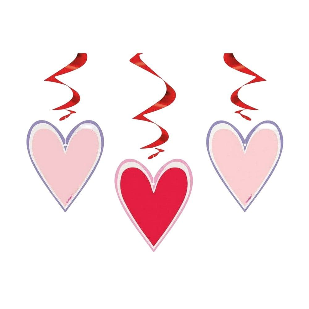 Sparkling Hearts Valentine`s Day Hanging Decoration