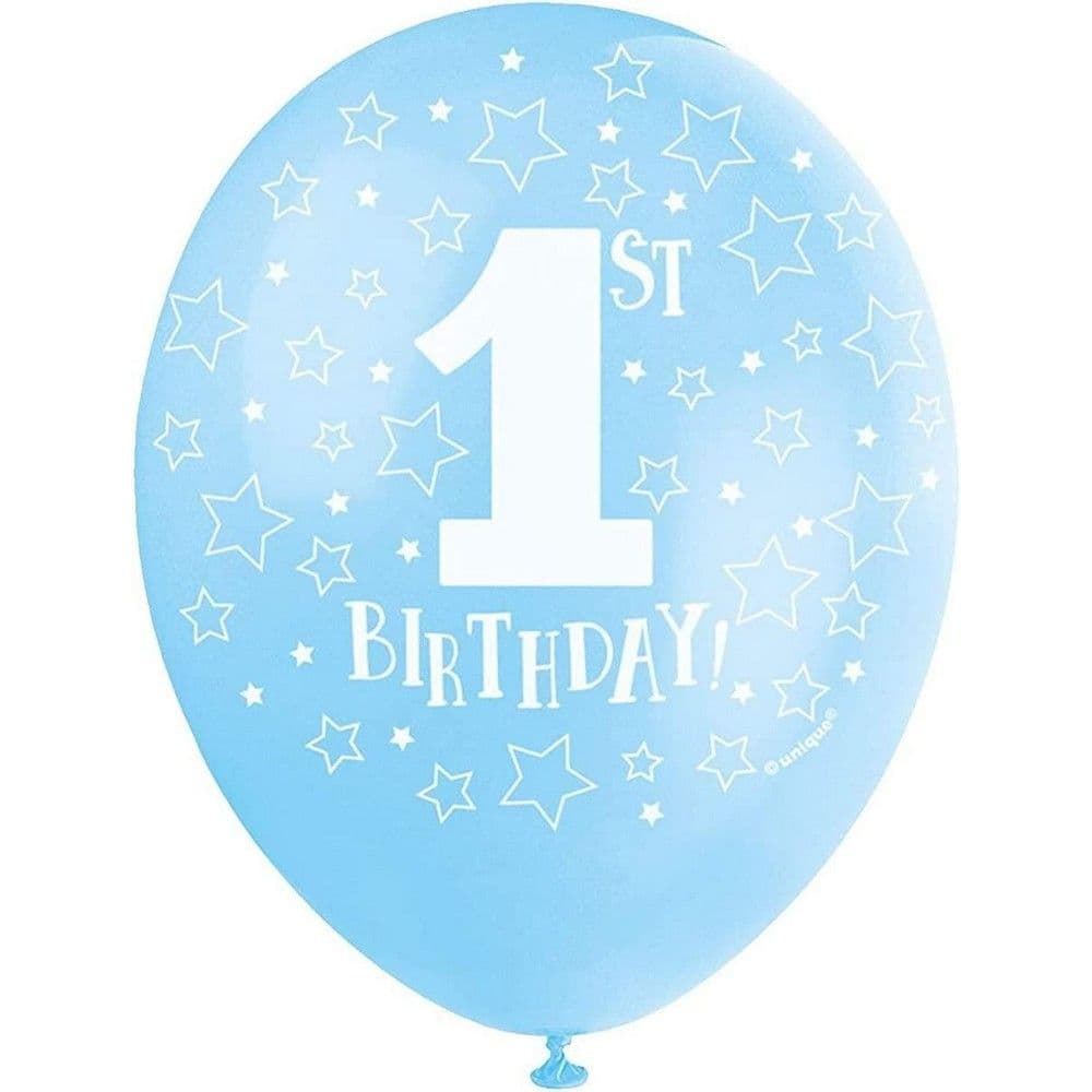 Latex 1st Birthday Balloons