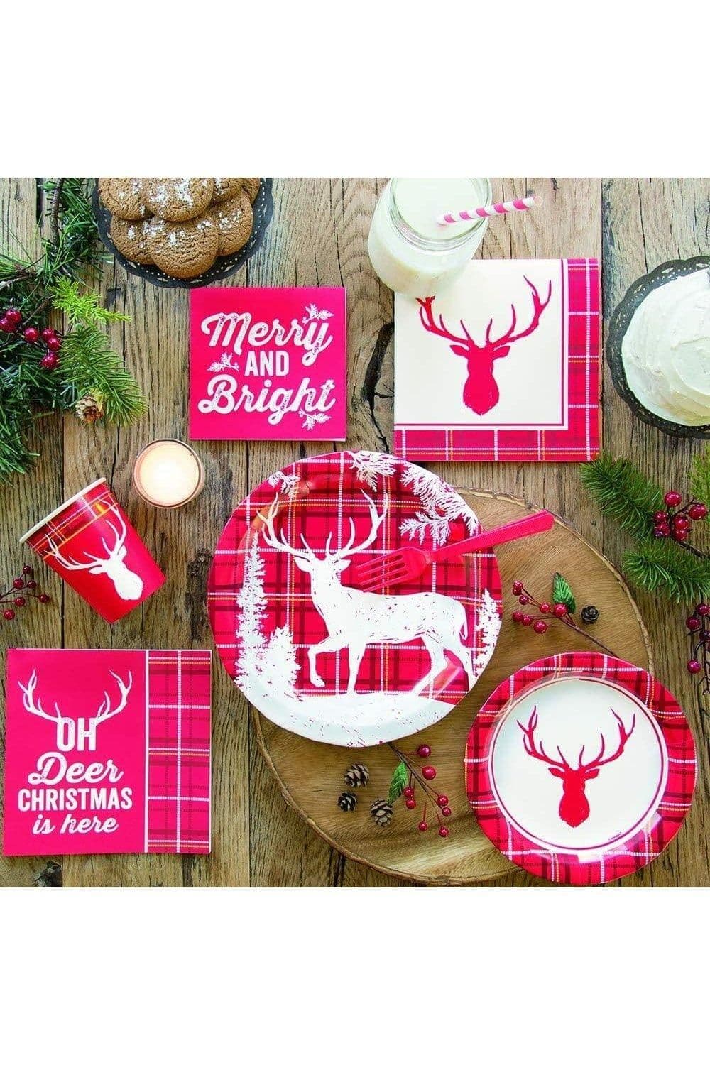 Traditional Deer Christmas Napkins