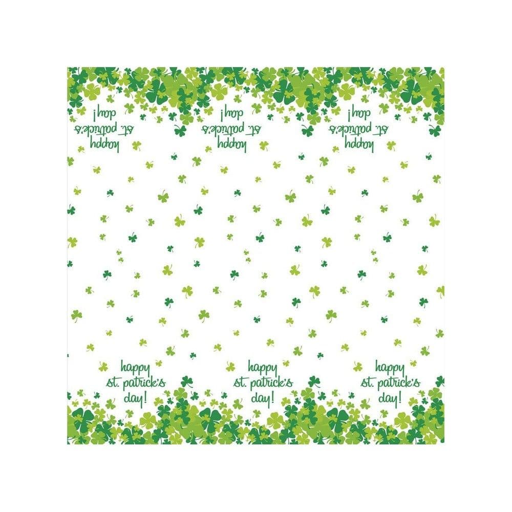 Shamrock St Patricks Day Table Cover