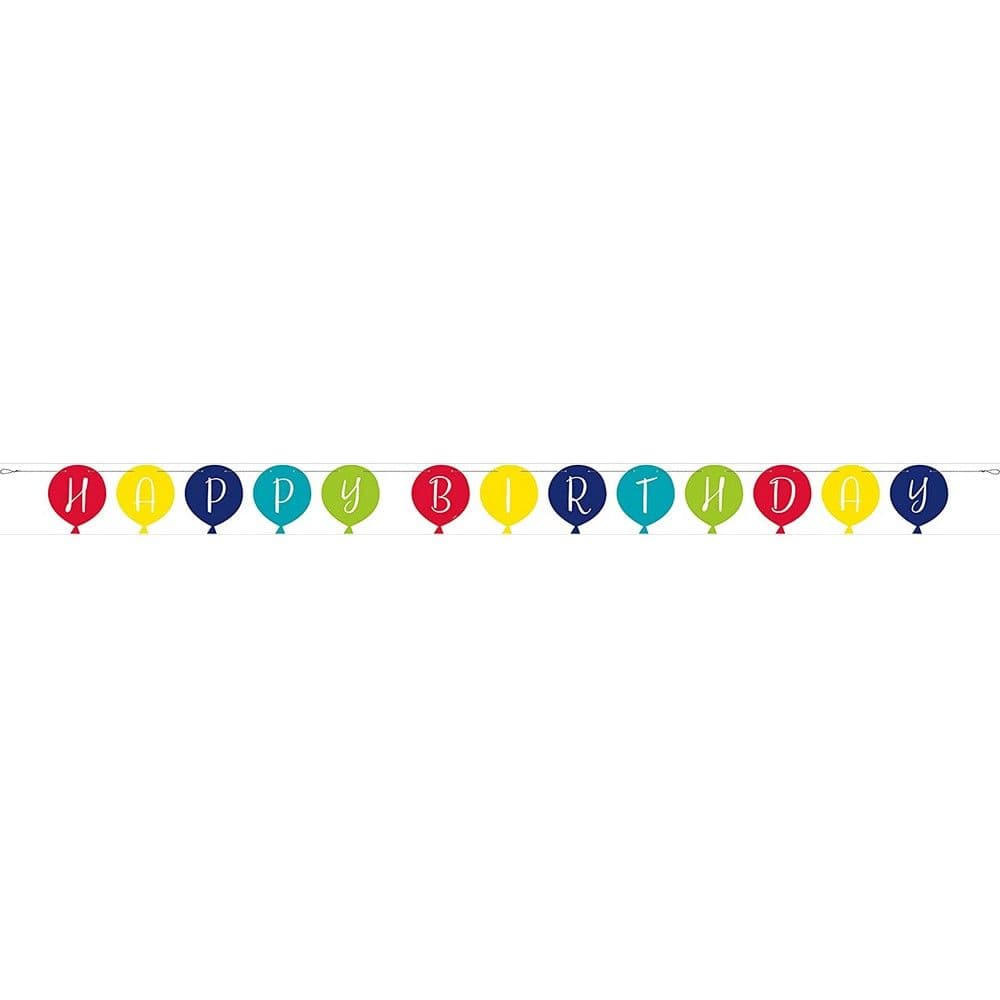 Shaped Happy Birthday Banner