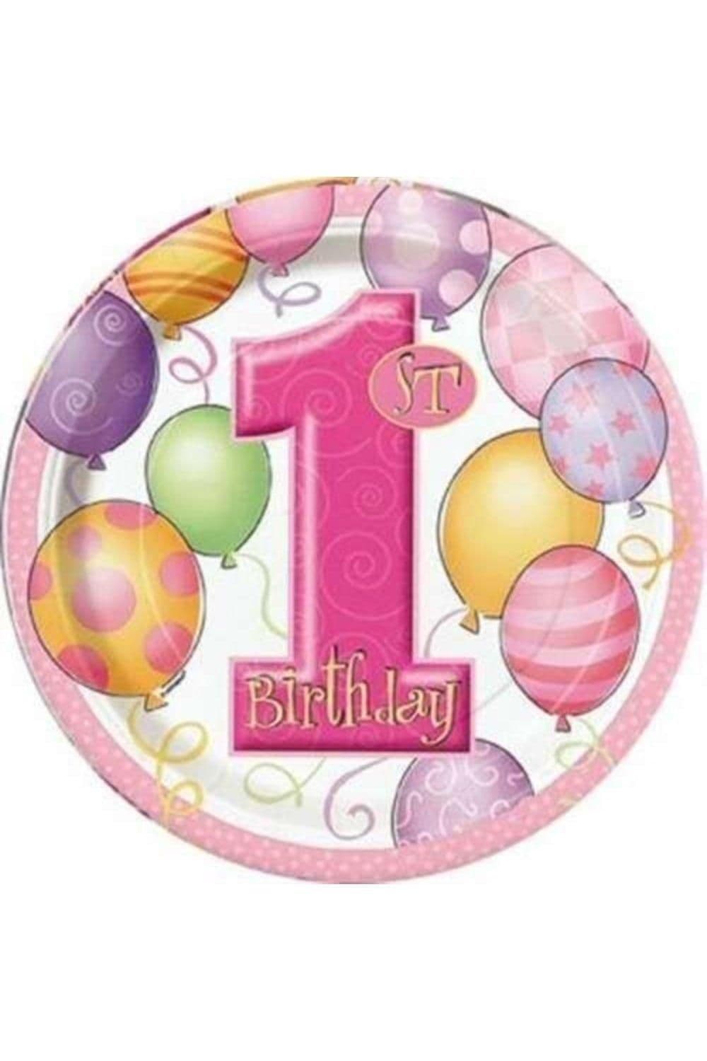 1st Birthday Plates