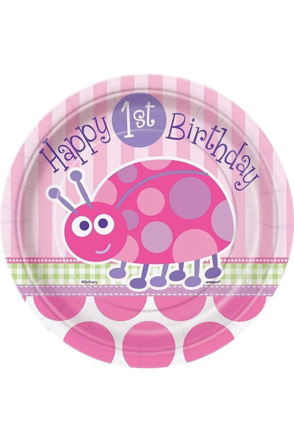 Ladybird 1st Birthday Plates