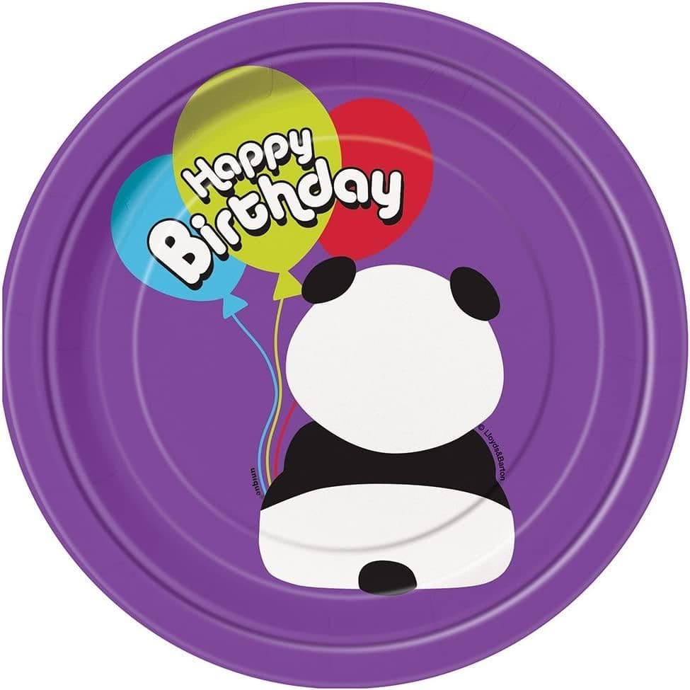 Panda Birthday Dessert Plate
