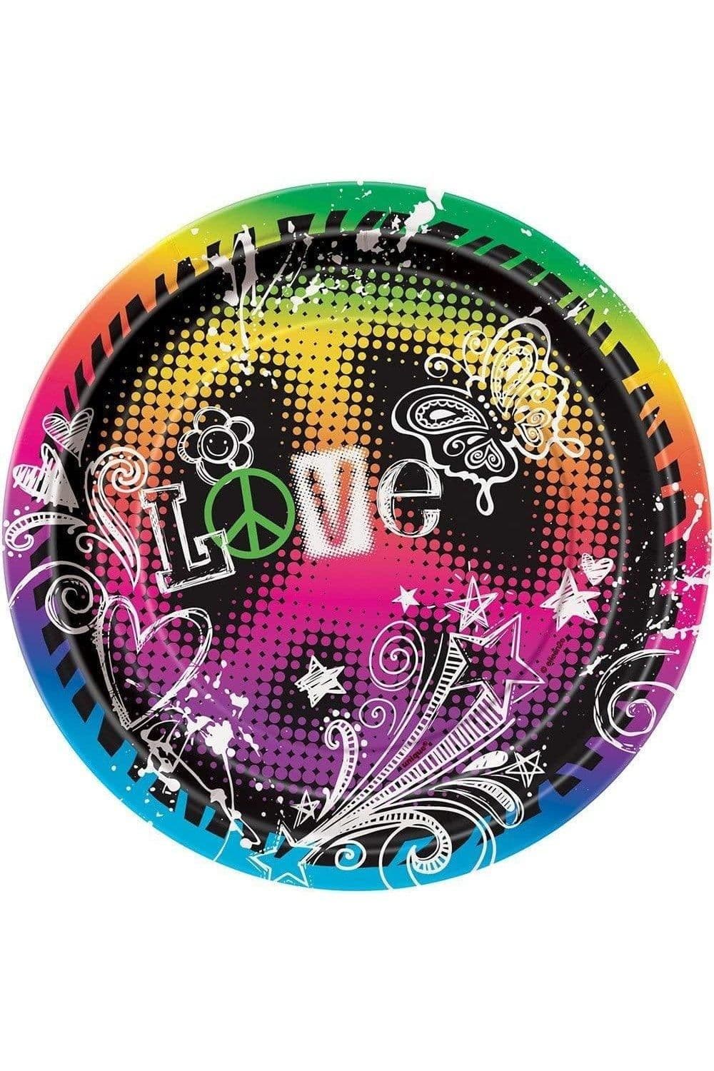 Tie Dye Disposable Plates