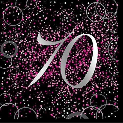 Paper Glitz 70th Disposable Napkins